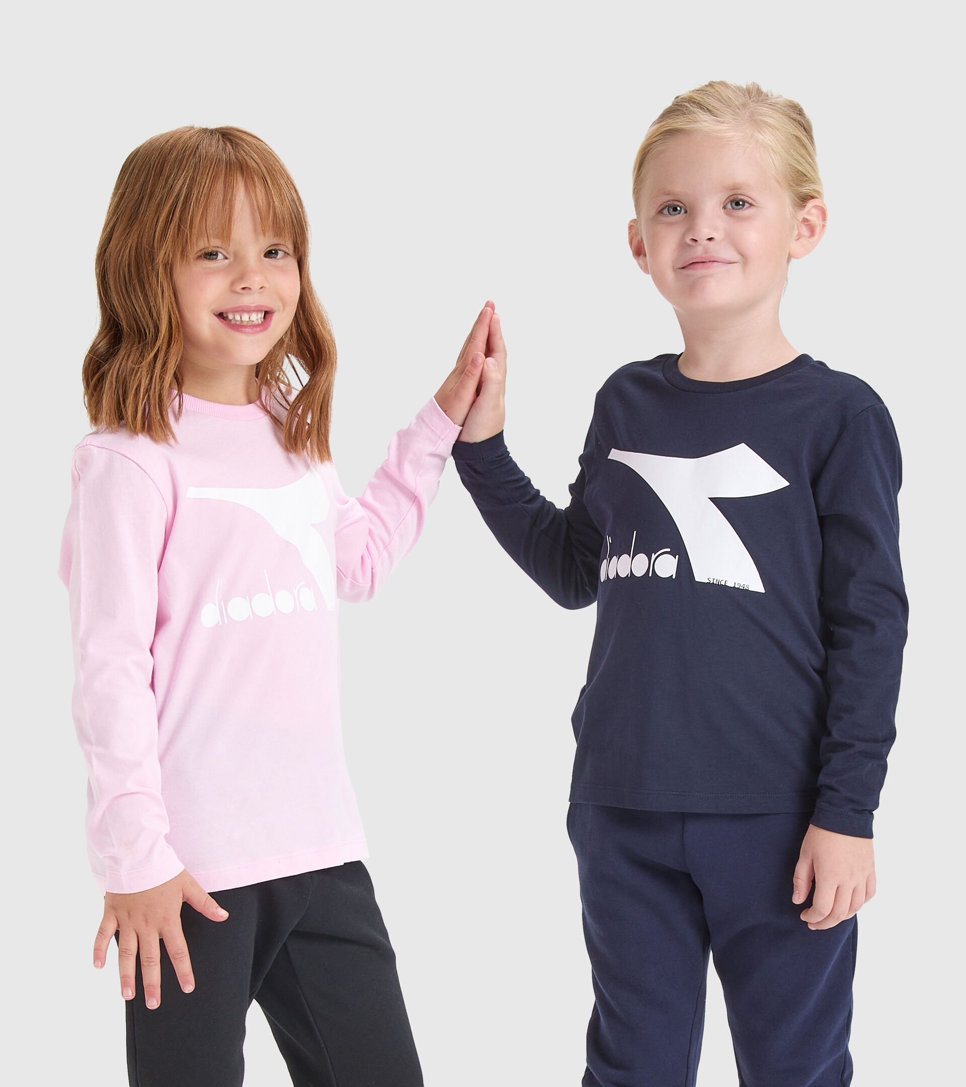 T-shirt de sport - Enfant JU.T-SHIRT LS CHROMIA BLEU CABAN - Diadora