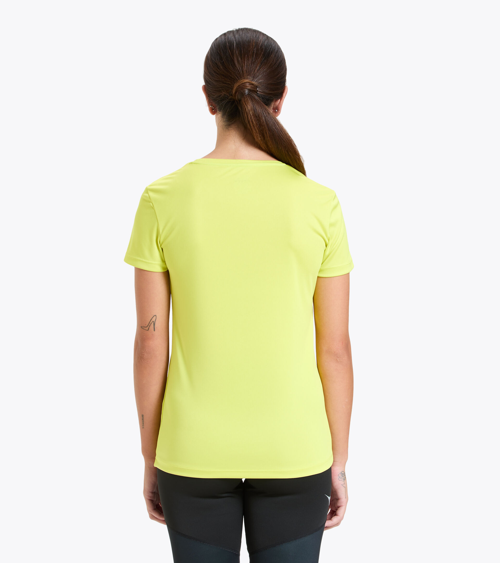 Running T-shirt - Women L. SS CORE TEE GREEN SPRING - Diadora