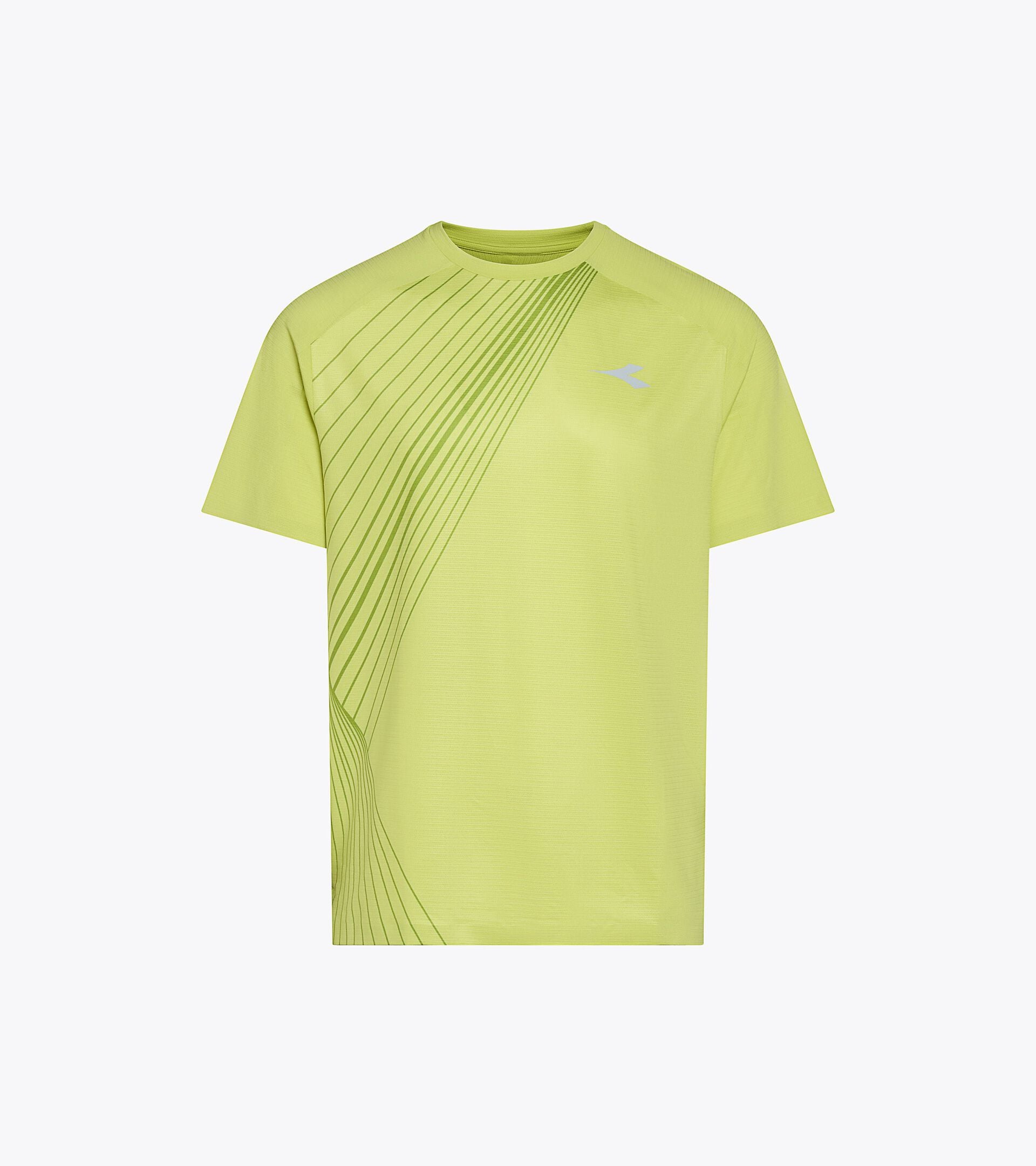 Short-Sleeve Technical T-shirt with FIBRAZERO Technology - Racing - Men&rsquo;s SS T-SHIRT FIBRAZERO WILD LIME GREEN - Diadora