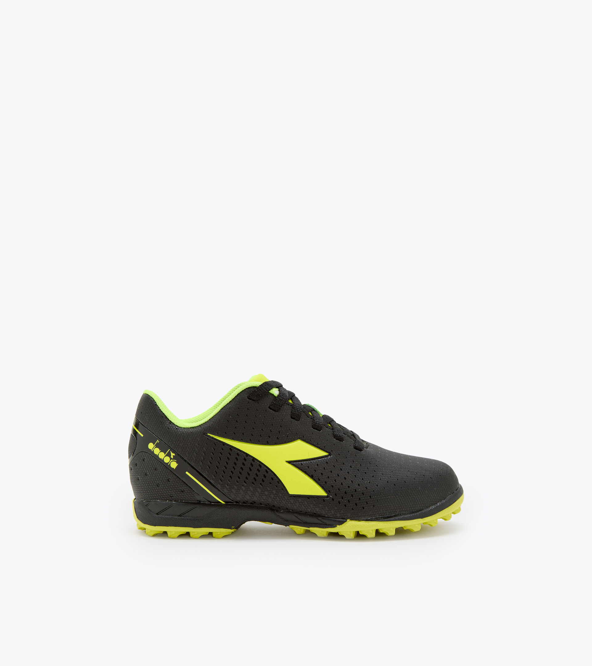 Junior football boots - Unisex PICHICHI 5 TF JR BLACK/FLUO YELLOW DIADORA - Diadora