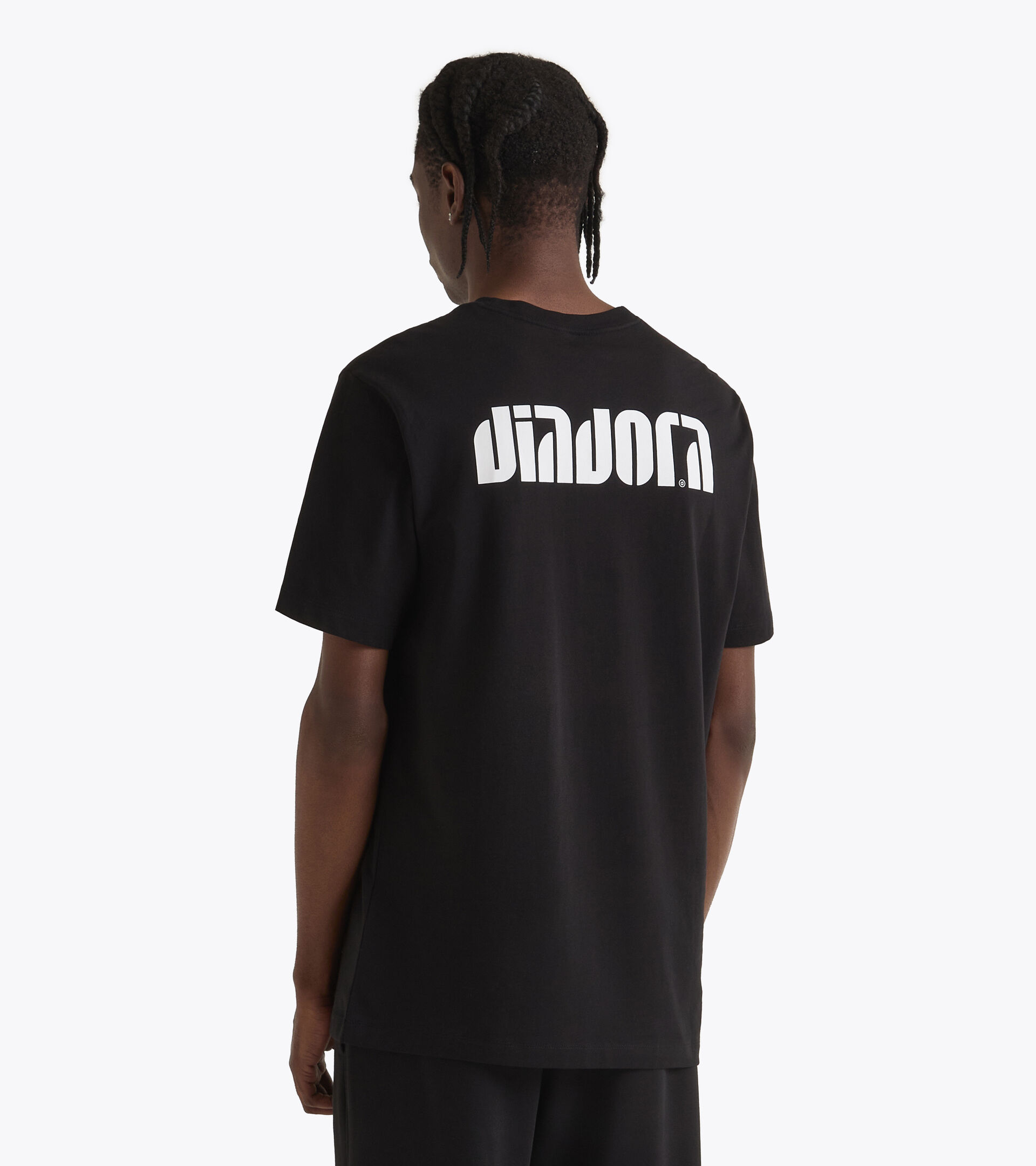 Cotton t-shirt - All-gender T-SHIRT SS ATHL. LOGO SL BLACK - Diadora