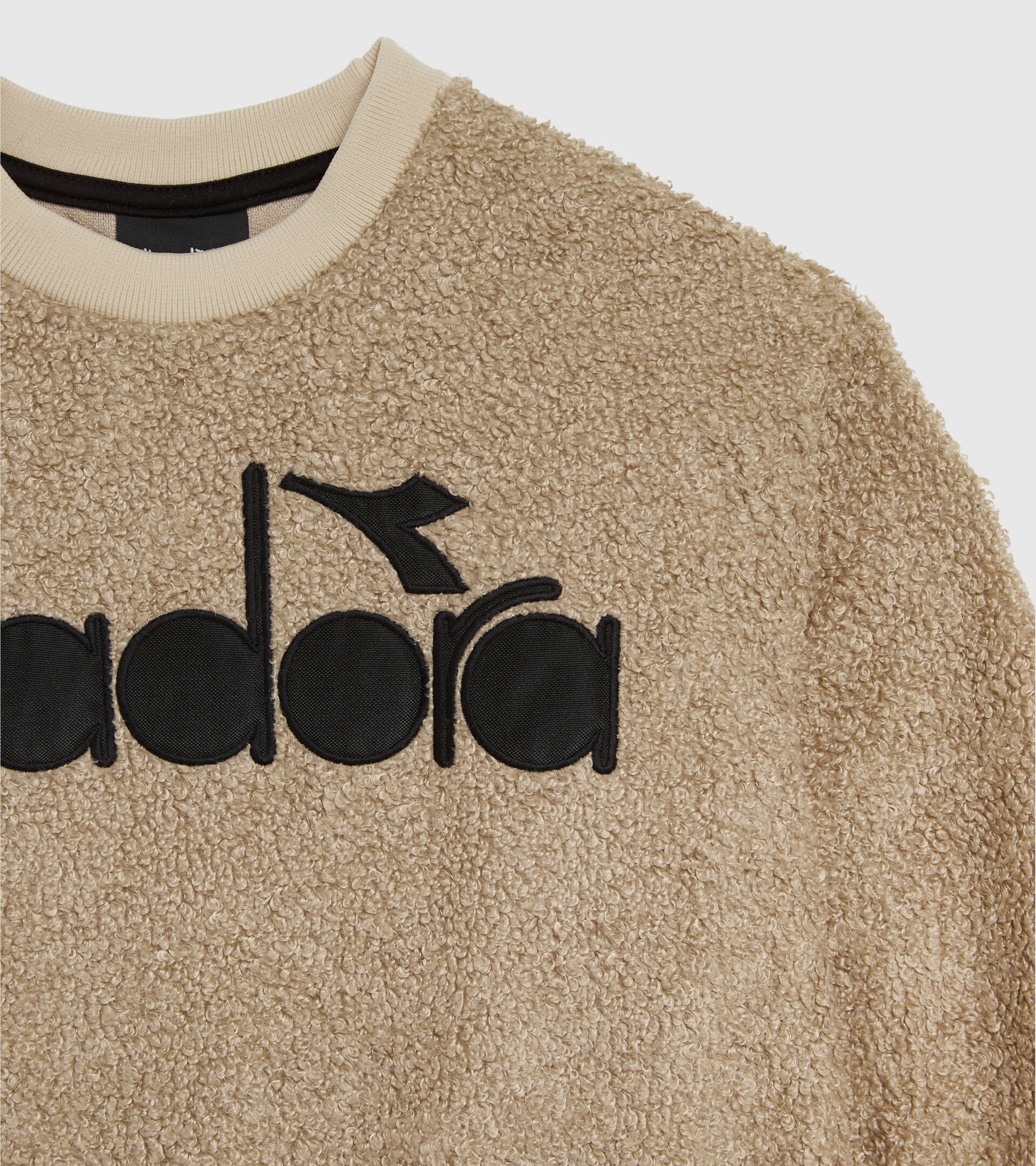 Felpa Teddy - Bambina JG.SWEAT CREW TEDDY D CREMA GIALLO - Diadora