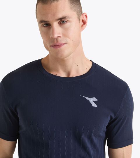 Technical t-shirt for temperature control -  Tennis - Men’s SS T-SHIRT ICON STRATOUNO BLUE CORSAIR - Diadora
