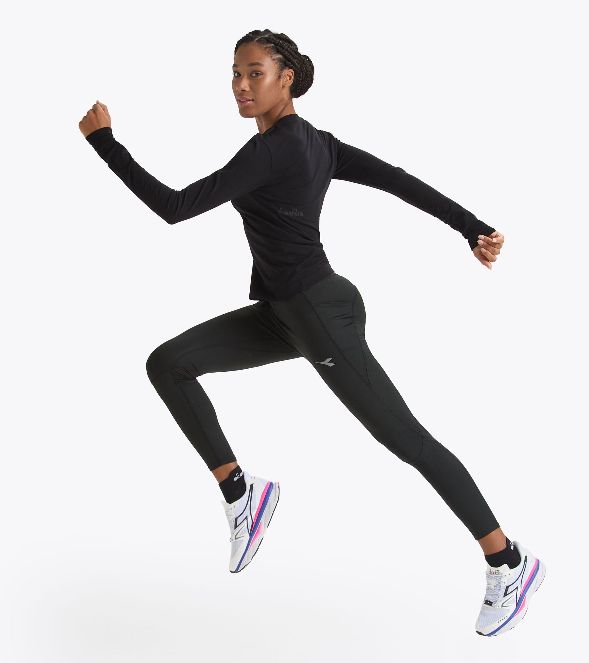 Winter running tights - Women’s
 L. TIGHTS RUN CREW BLACK - Diadora