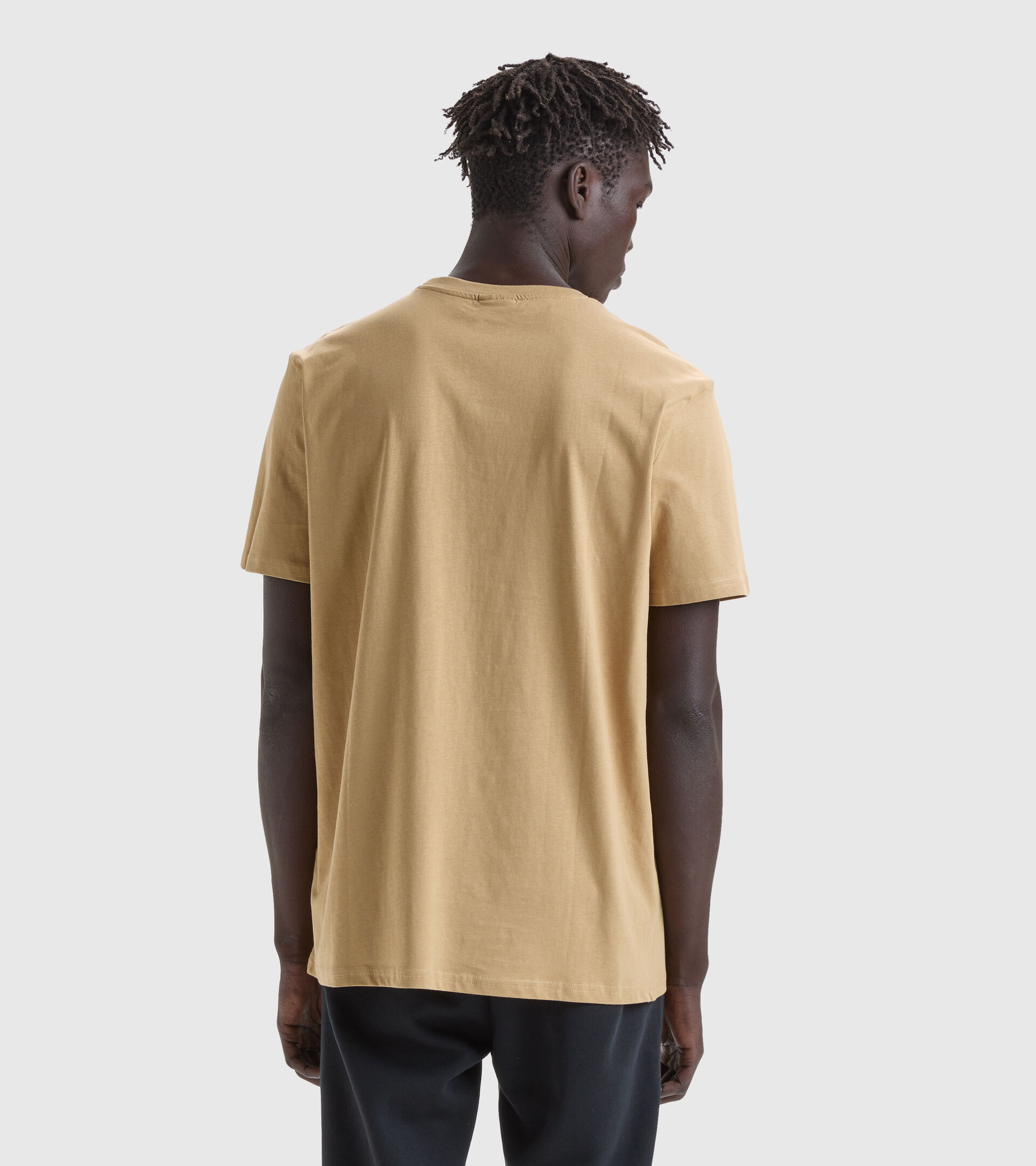 Sports T-shirt - Men’s T-SHIRT SS CORE BEIGE TAN - Diadora