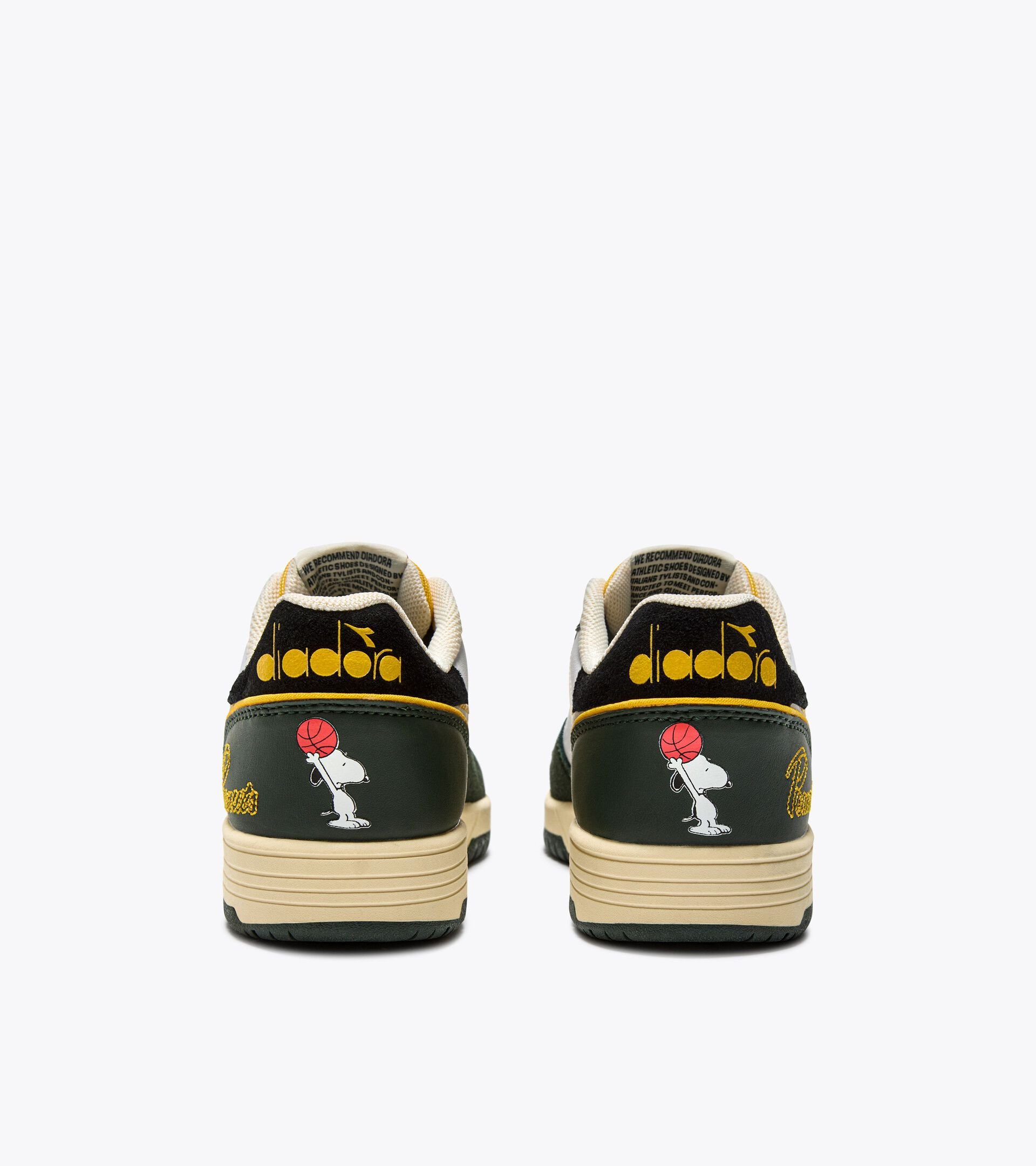 Snoopy sports sneakers - Boys and girls - 4 to 8 years old DEUCE SNOOPY PS CILANTRO - Diadora
