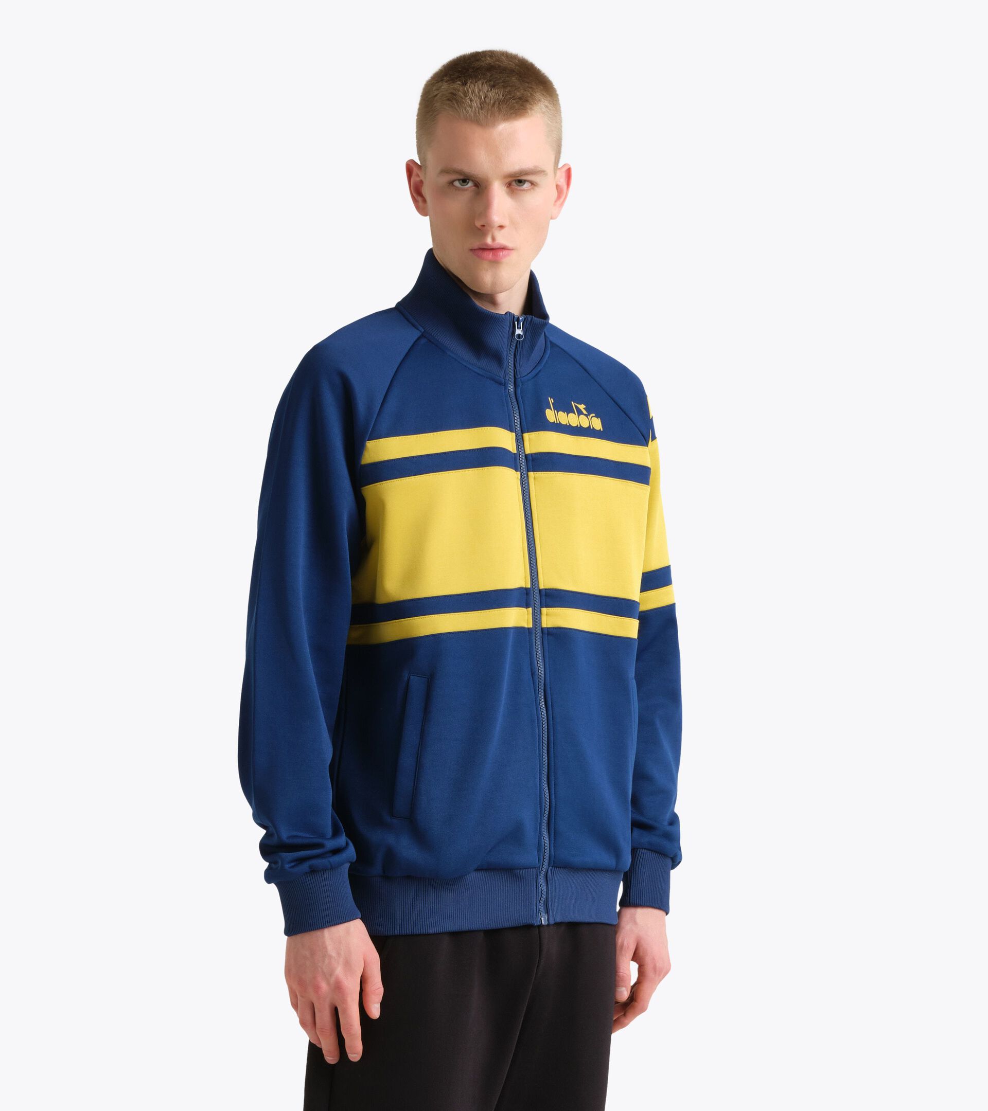 80s-inspired sports jacket - All-gender JACKET 80S NAVY PEONY - Diadora