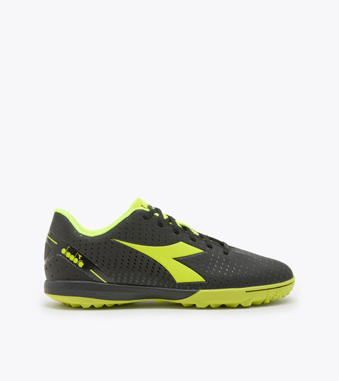 Botas de fútbol sala para terrenos duros y césped artificial PICHICHI 5 TFR NEGRO/AMARILLO FLUO DD - Diadora