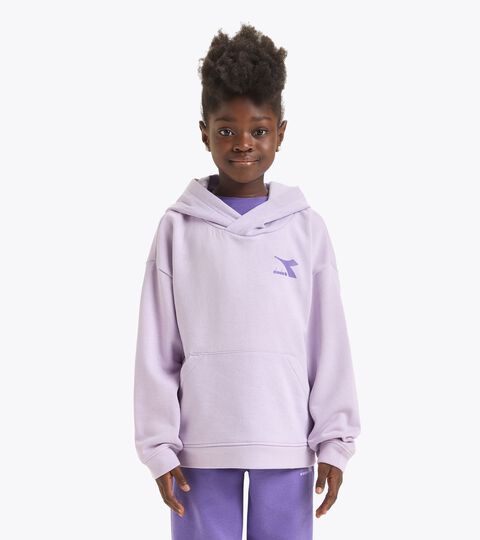 Sporty hoodie - Girl JG. HOODIE GLOSS PURPLE ROSE - Diadora