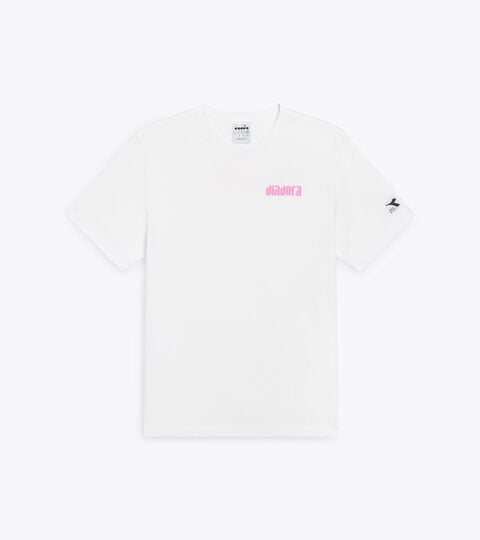 T-SHIRT SS ATHL. LOGO SL, OPTICAL WHITE Cotton t-shirt - All-gender T-SHIRT SS ATHL. LOGO SL OPTICAL WHITE - Diadora