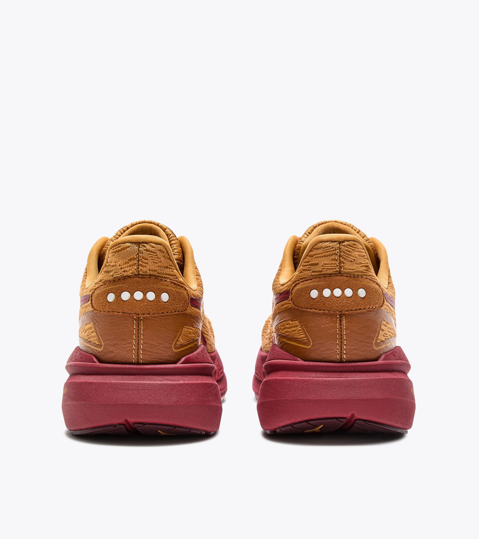Running shoe - Comfort and stability - Women&rsquo;s NUCLEO 2 W HONEY YELLOW/RED DAHLIA - Diadora