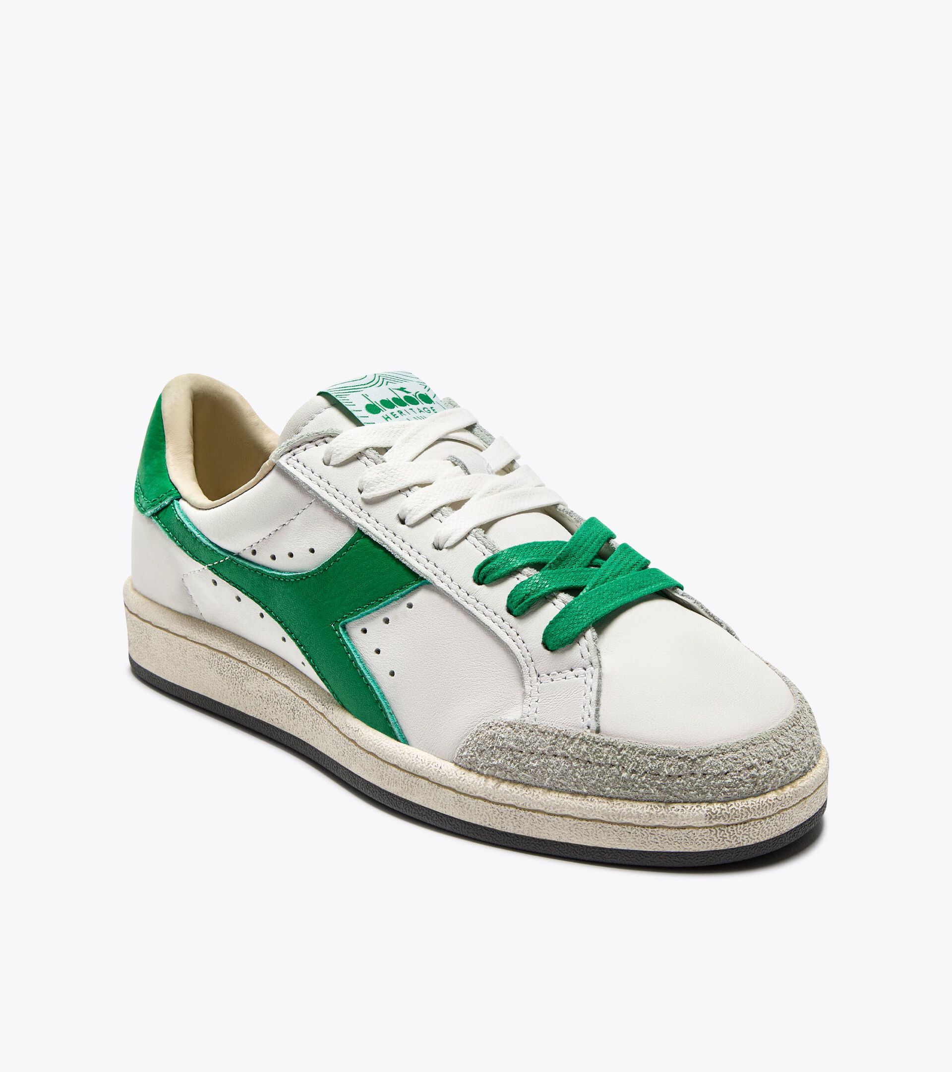 Heritage sneaker made from leather - All-gender PRESTIGE USED WHITE/PEAS CREAM - Diadora
