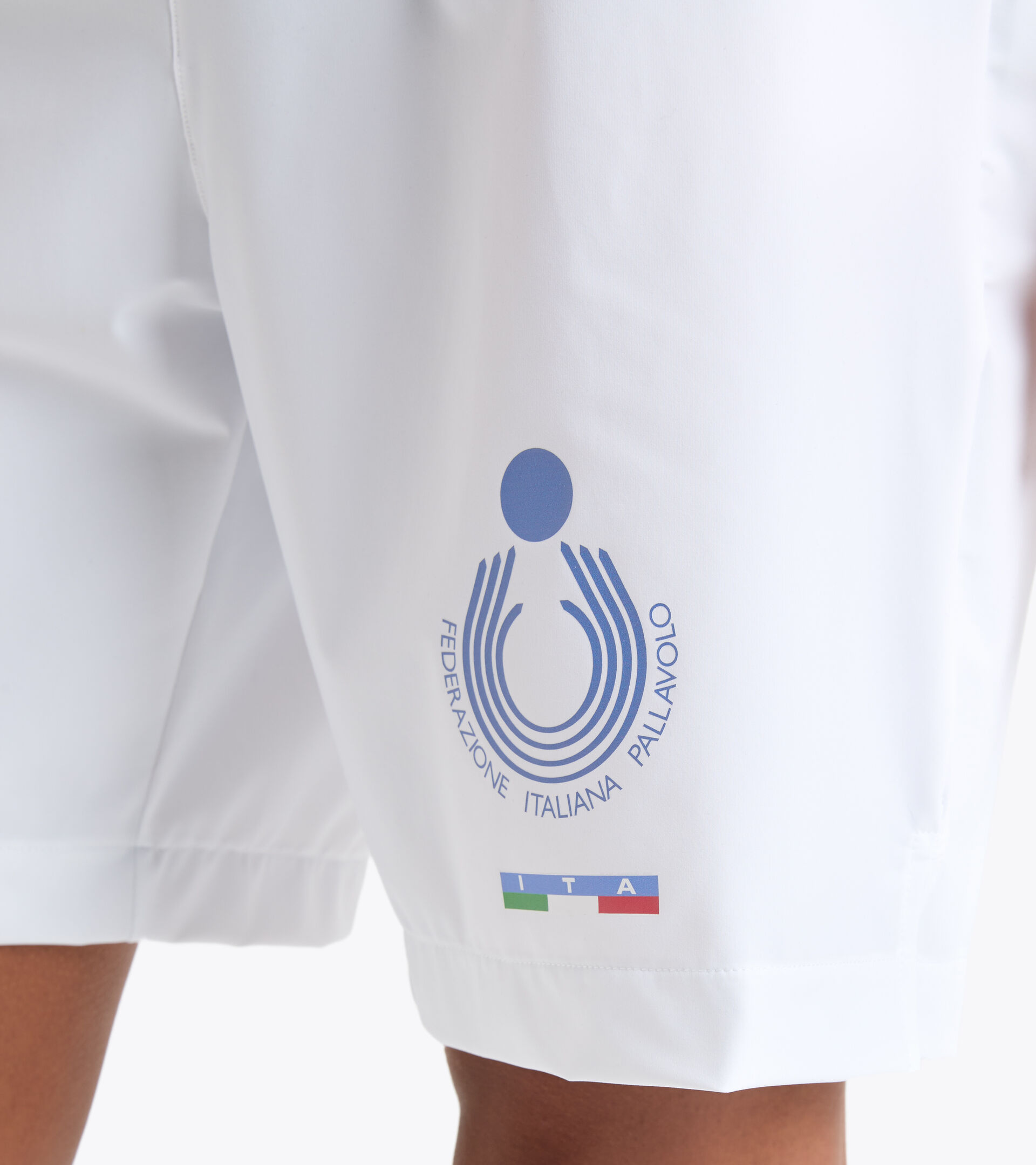Pantalones cortos de competición para hombre - Selección Italiana de Vóley Playa SHORT GARA UOMO BV ITALIA BLANCO VIVO - Diadora