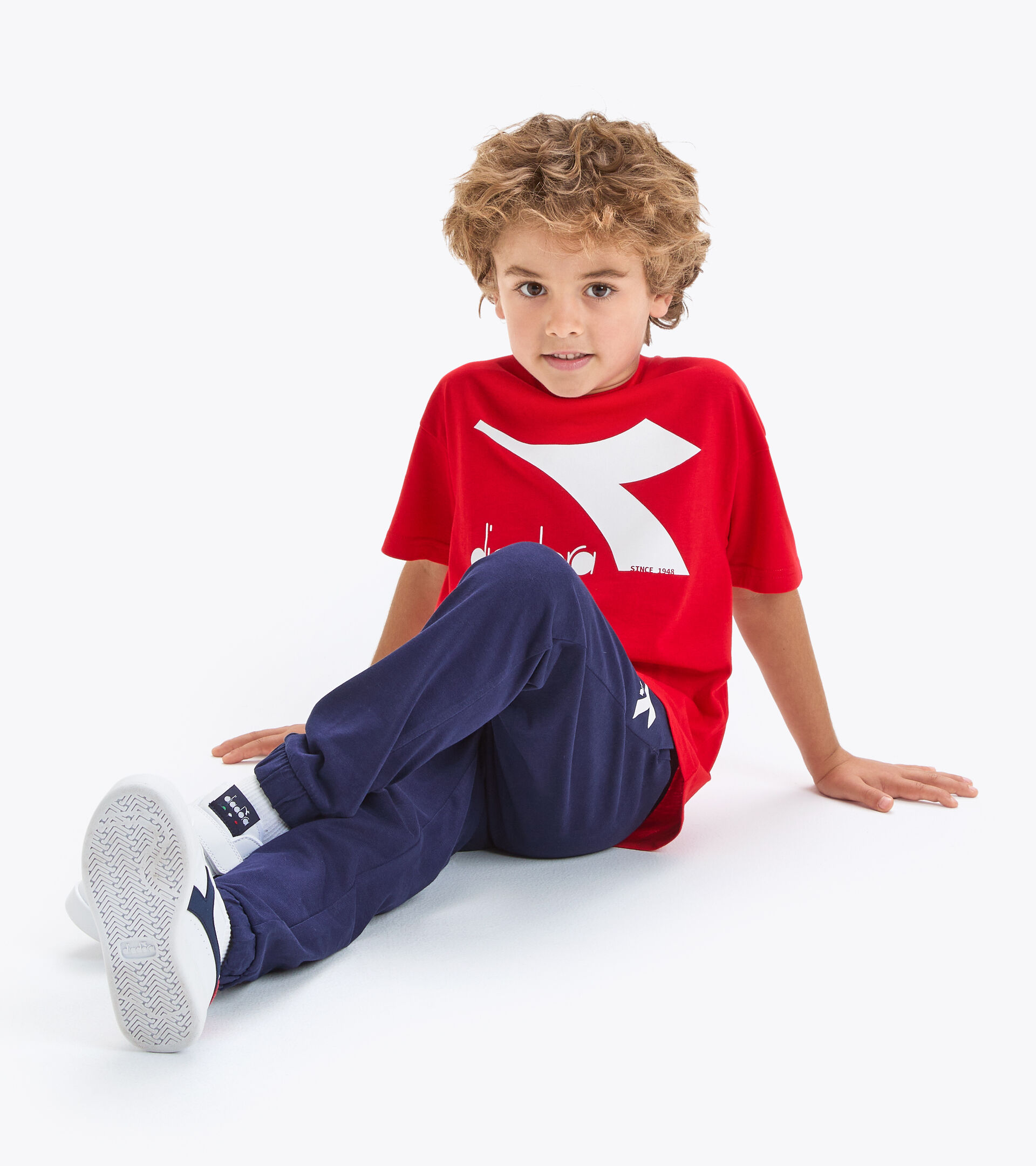 T-shirt sportiva - Bambini/e JU.T-SHIRT SS BL ROSSO CARMINIO - Diadora