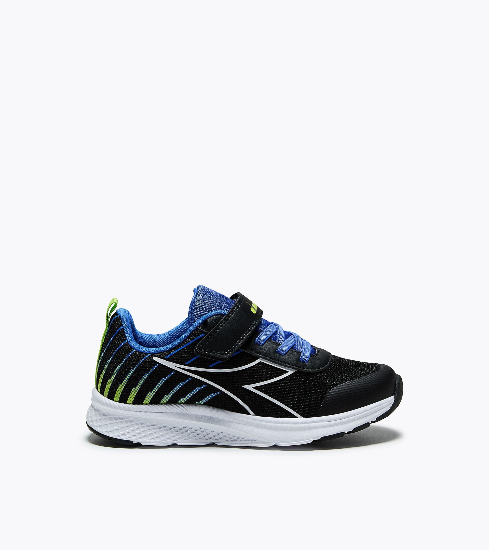 Chaussure de course junior - Tous genres FALCON 6 JR V NERO/BIANCO/BLU PALAZZO - Diadora