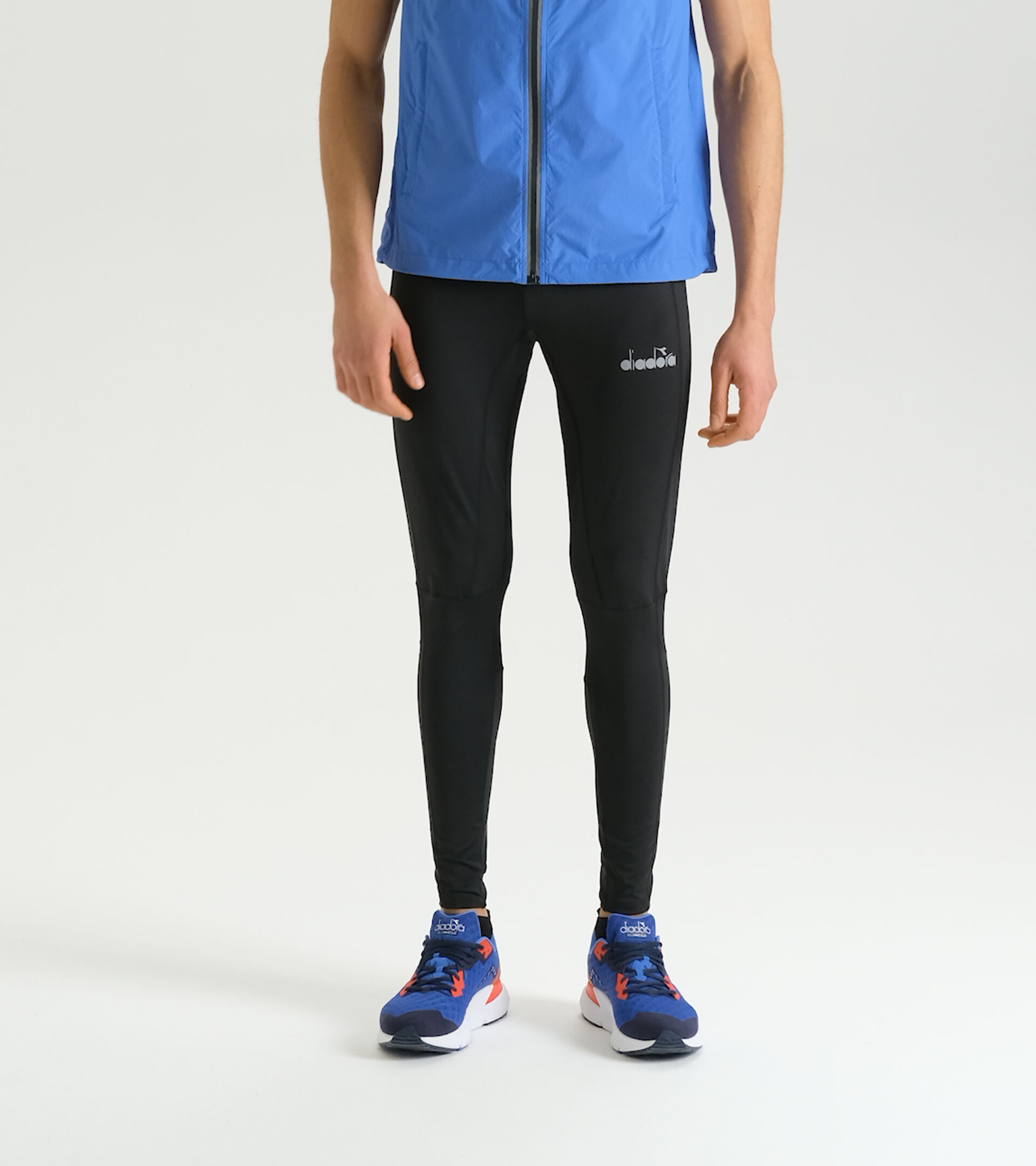 Mallas largas de running - Hombre RUNNING TIGHTS NEGRO - Diadora