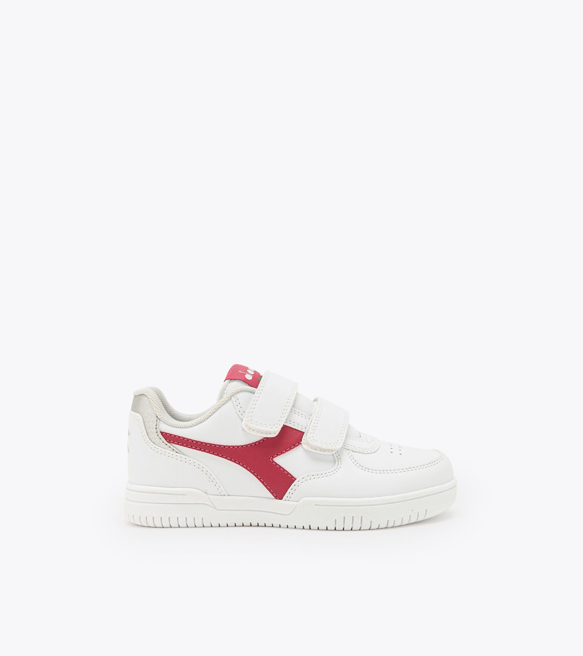Chaussures de sport - Garçon 4-8 ans RAPTOR LOW PS BLANC/ROUGE AMARANTE - Diadora