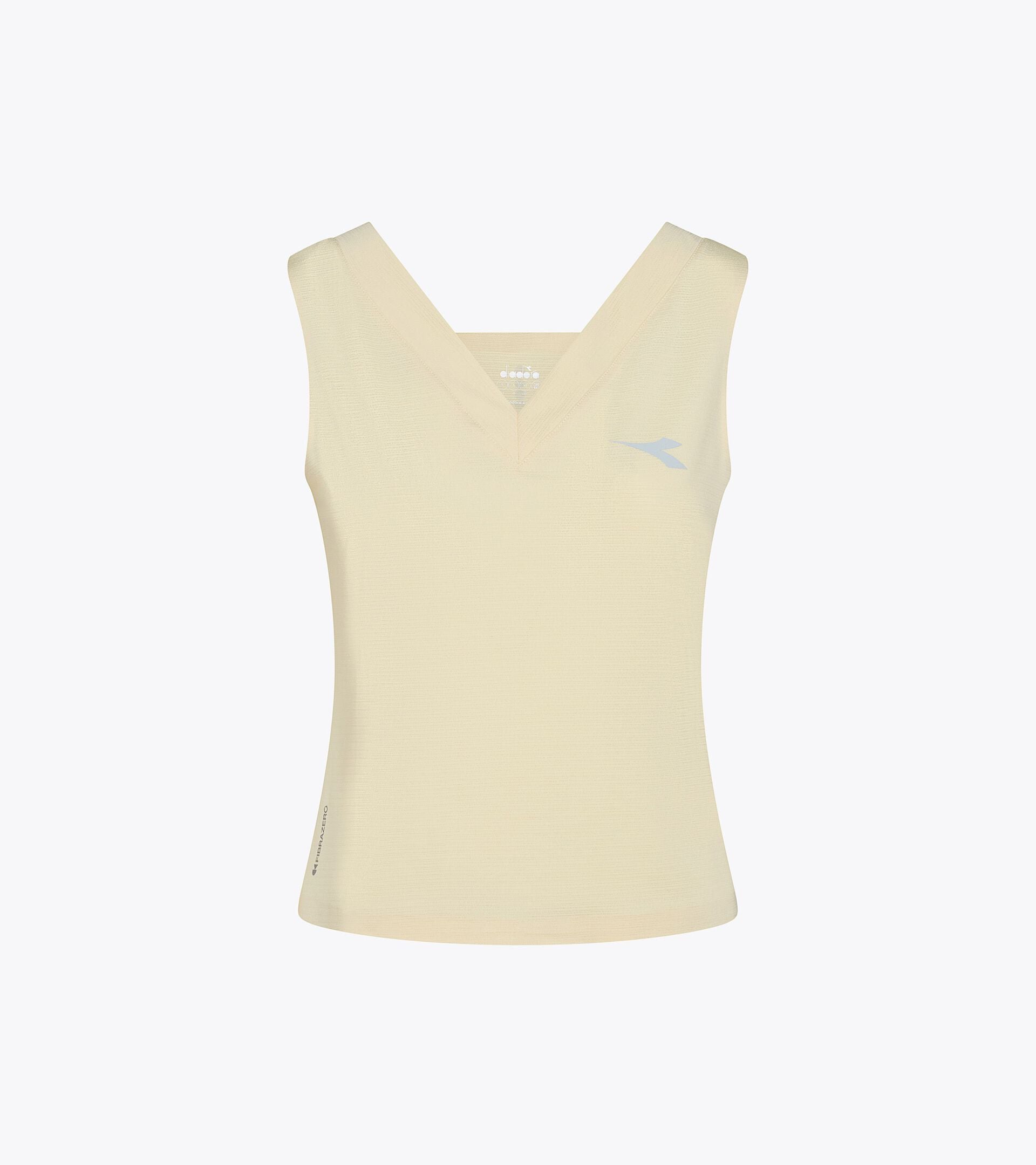 Technical Top with FIBRAZERO Technology - Racing - Women&rsquo;s L. TANK FIBRAZERO BEIGE SHIFTY - Diadora