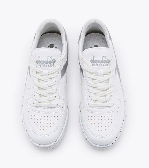 MI BASKET LOW 2030, WEIB/SILBER Heritage-Schuh 2030 - Unisex MI BASKET LOW 2030 WEIB/SILBER - Diadora