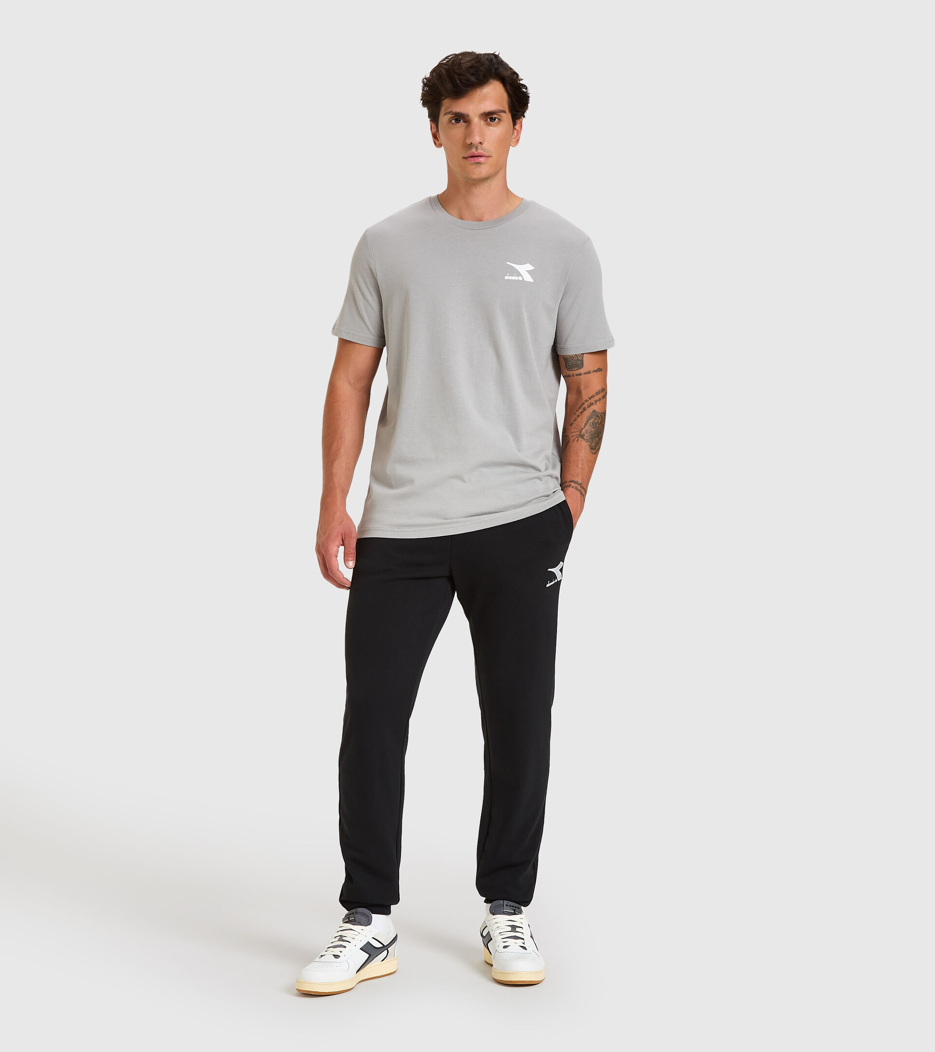 Sports trousers - Men PANTS CUFF CORE BLACK - Diadora