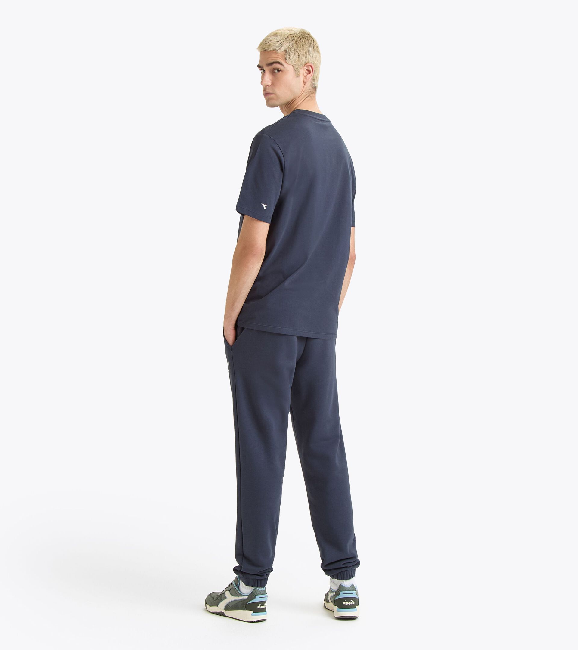 T-Shirt - genderneutral T-SHIRT SS ATHL. LOGO NACHTSBLAU - Diadora