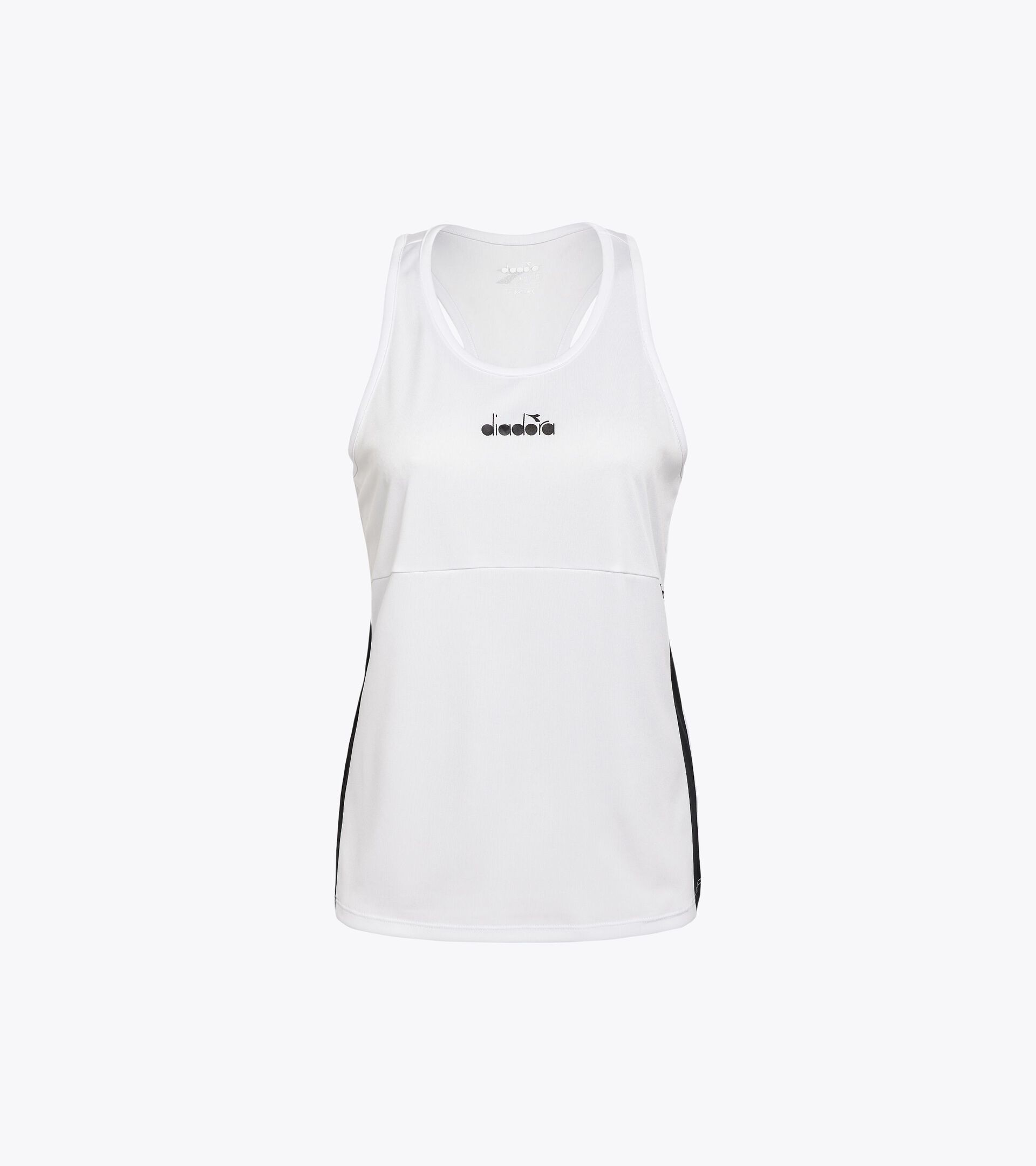 Camiseta sin mangas para correr - Mujer L. CORE TANK BLANCO VIVO/NEGRO - Diadora