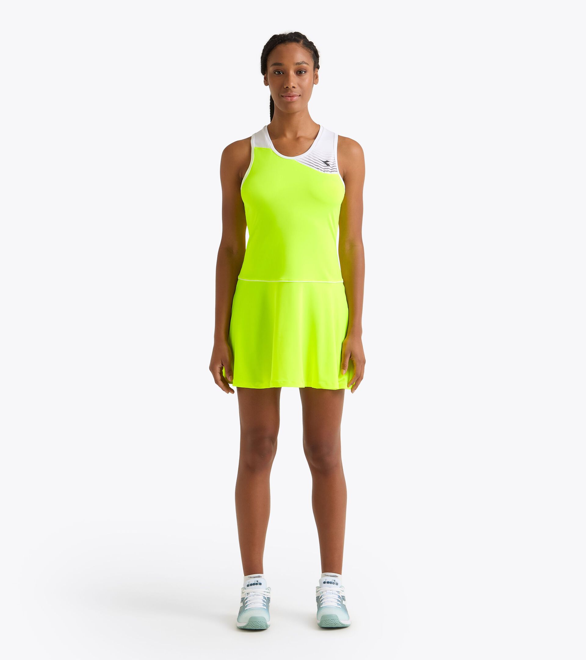 Tennis dress - Women L. DRESS COURT FLUO YELLOW DD - Diadora