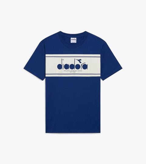 Short-sleeved T-shirt - Regular fit - Men&rsquo;s LOGO SPECTRA SS T-SHIRT ESTATE BLUE/WHISPER WHITE - Diadora