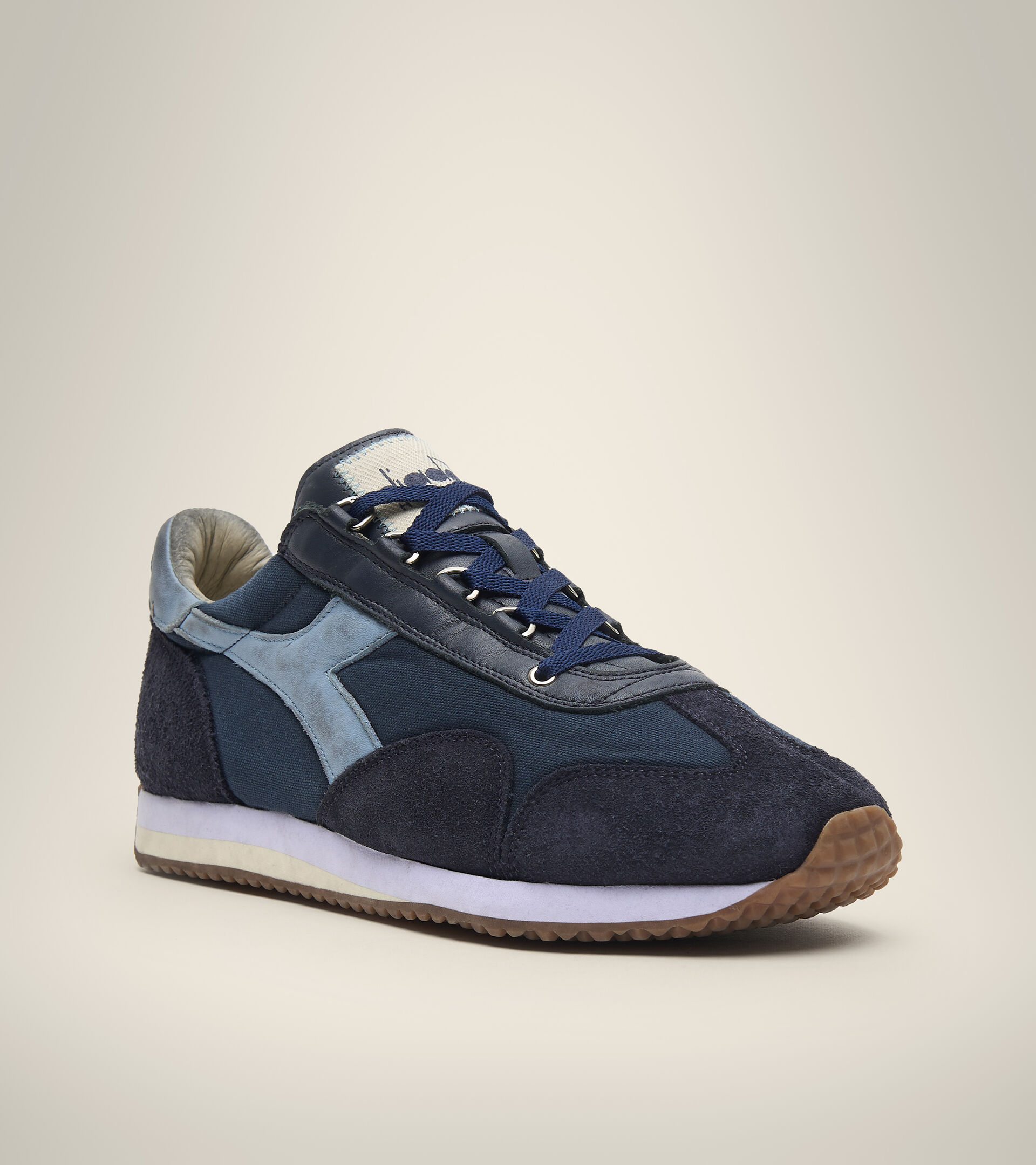 Heritage shoe - Unisex EQUIPE H DIRTY STONE WASH EVO CLASSIC NAVY - Diadora