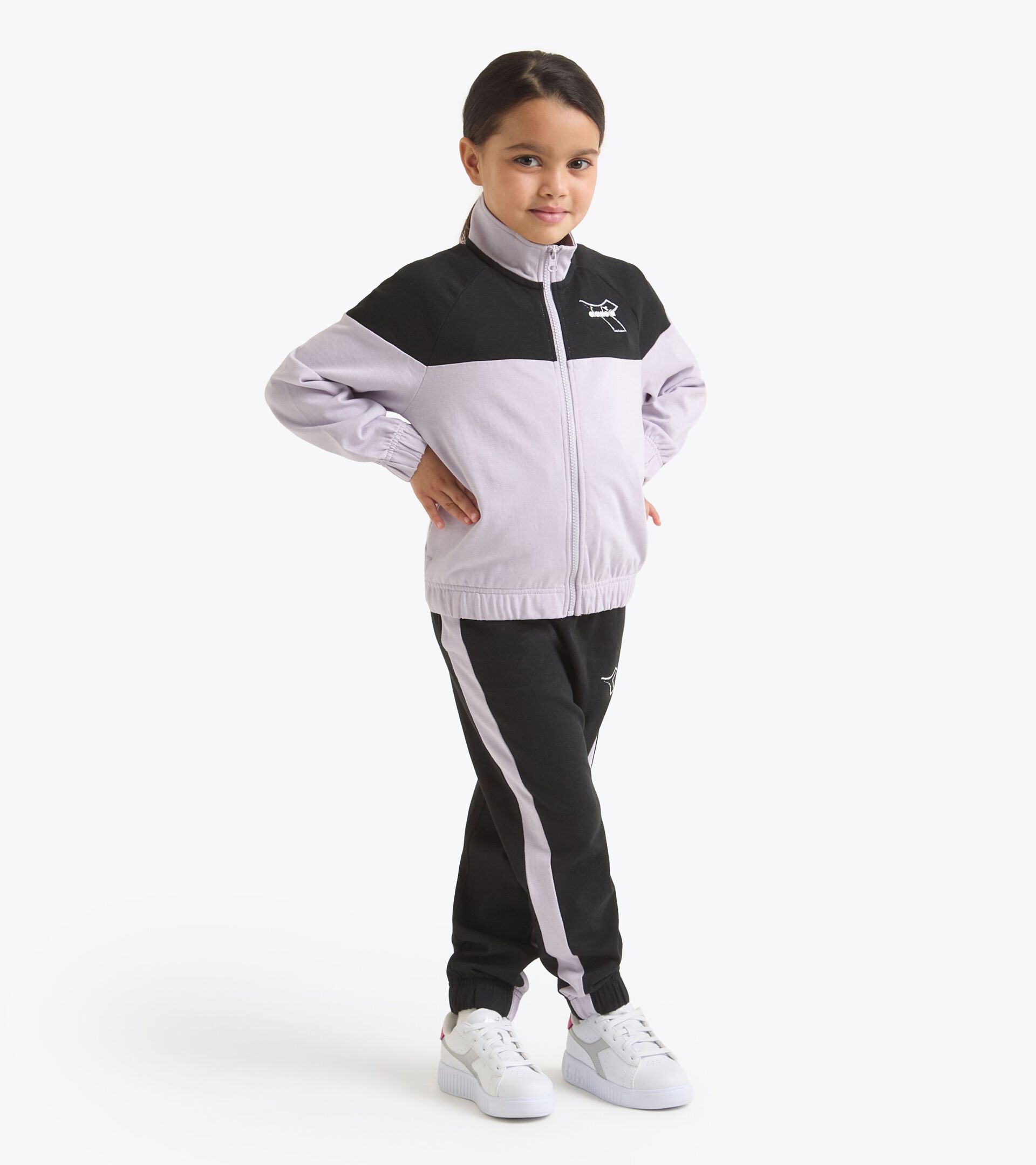 Sports tracksuit - All-gender JU. TRACKSUIT FZ ESS. SPORTS  (HJ) THISTLE - Diadora