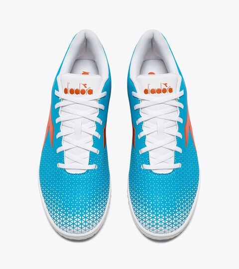 PICHICHI 6 TFR, BLUE FLUO/WHITE/ORANGE Calcio boots for synthetic turfs or firm ground - Men's PICHICHI 6 TFR BLUE FLUO/WHITE/ORANGE - Diadora