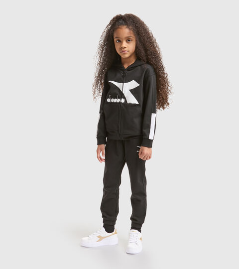 Trainingsanzug mit Kapuze Junior - Unisex JU.TRACKSUIT HD RAINBOW SCHWARZ - Diadora