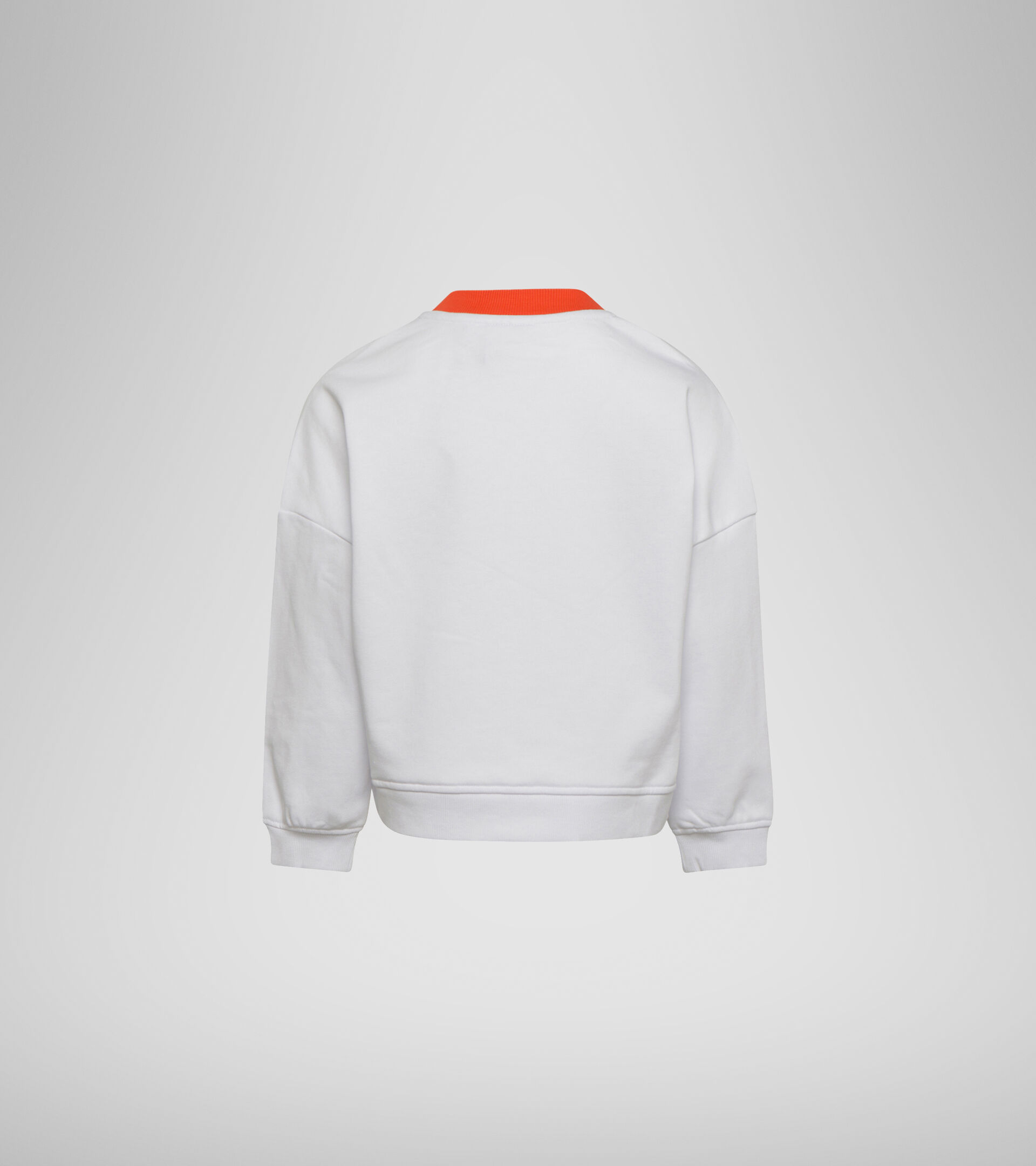 Crew-neck sweatshirt - Girls JG. SWEATSHIRT CREW LOGO MANIA OPTICAL WHITE - Diadora