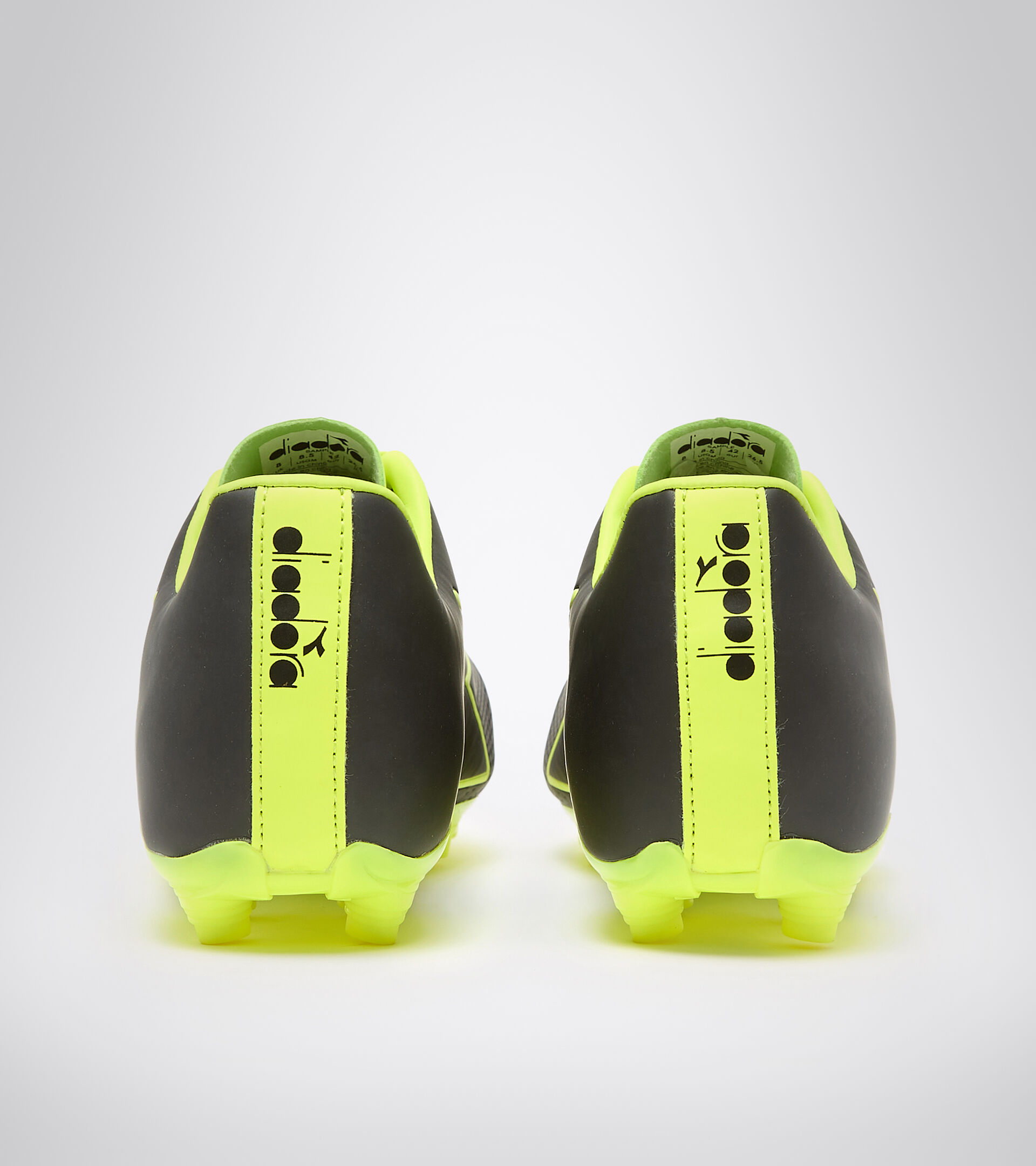 Firm ground football boots PICHICHI 4 MG14 BLACK/FLUO YELLOW DIADORA - Diadora