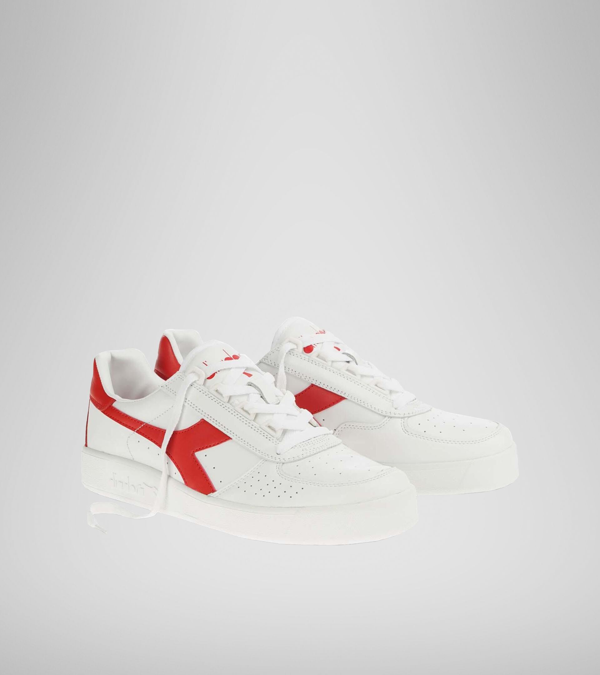 Sports shoe - Unisex B. ELITE WHITE/FERRARI RED ITALY - Diadora