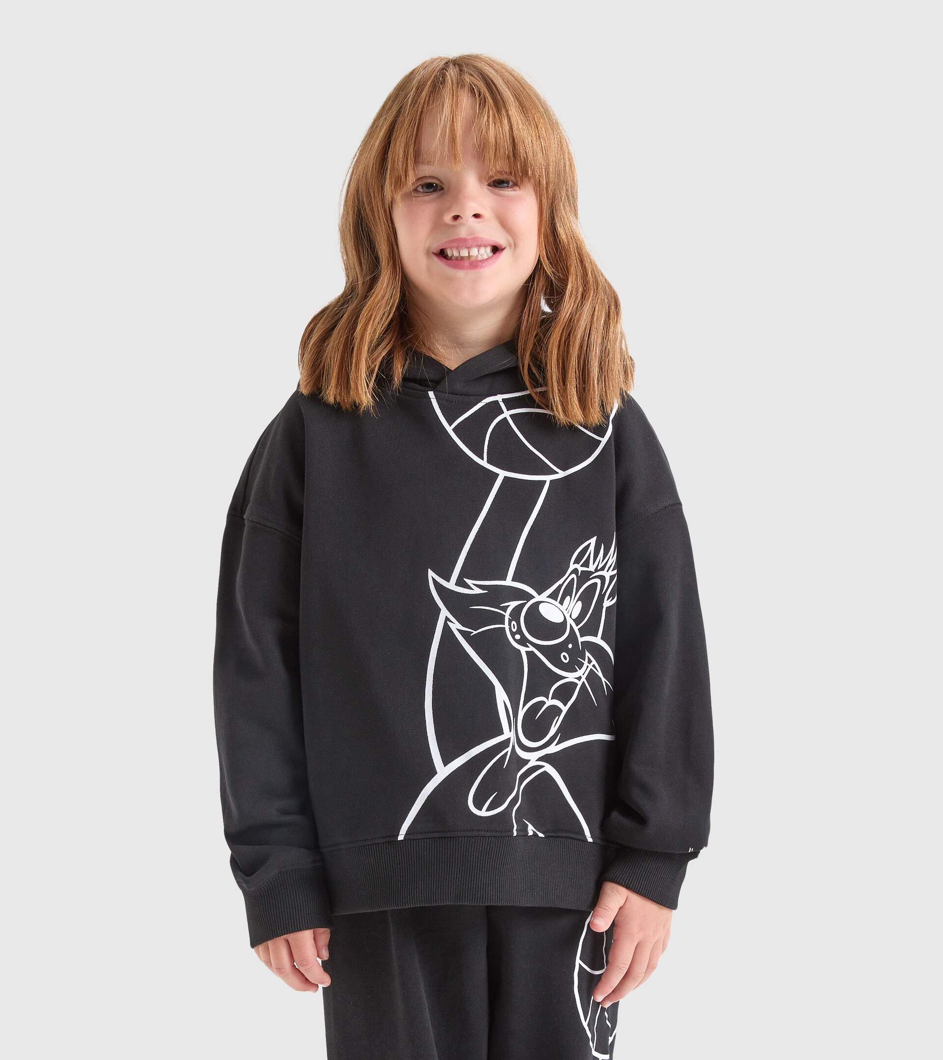 Hoodie - Kinder JU.HOODIE WB SCHWARZ - Diadora