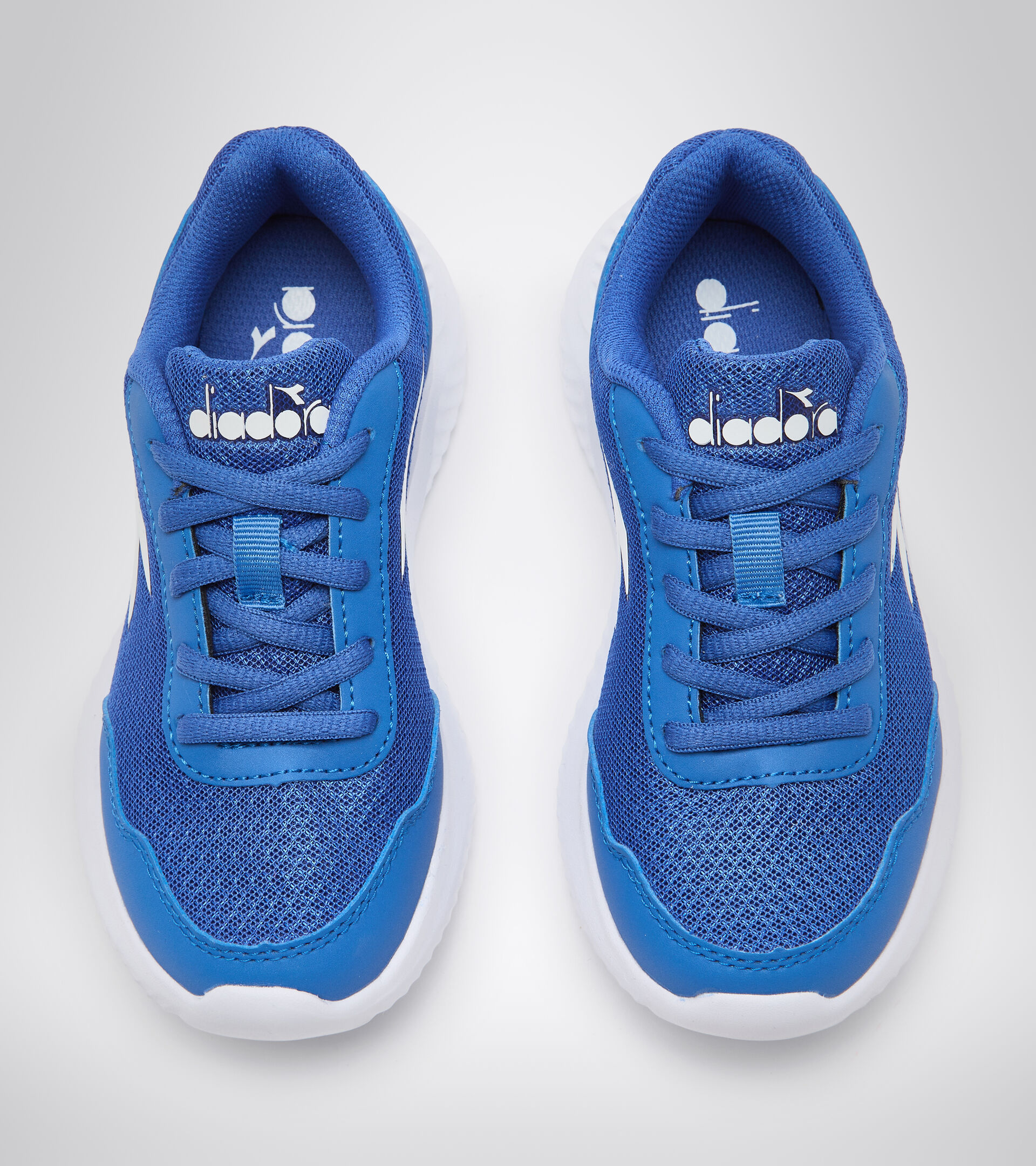 Junior lace-up running shoe - Unisex ROBIN 3 JR FEDERAL BLUE/WHITE - Diadora