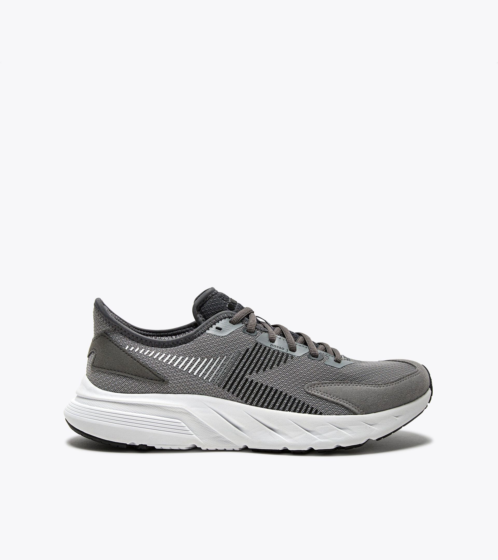 Running shoe - Men PASSO 3 ALLOY/STEEL GRAY/BLACK - Diadora