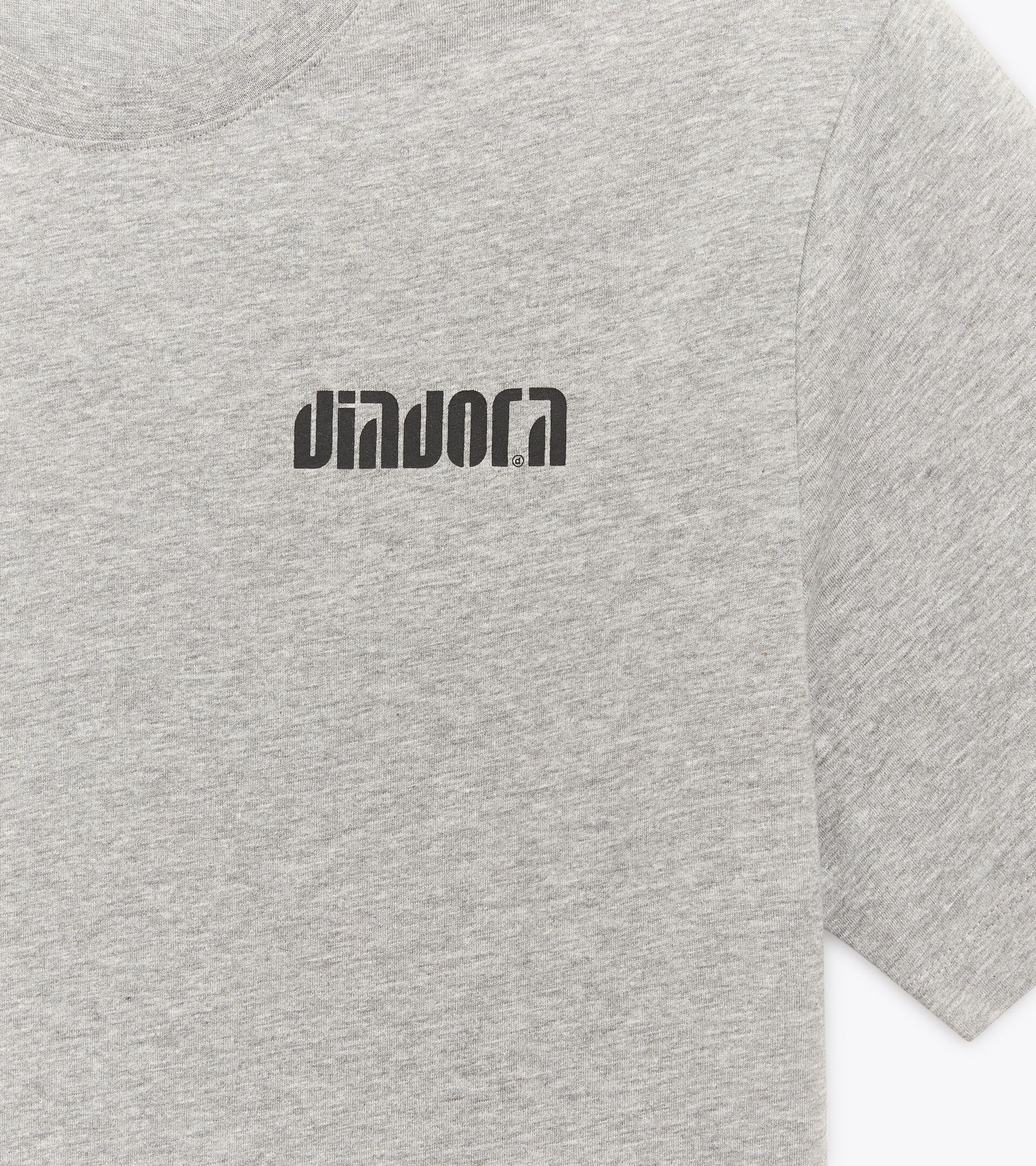 Cotton t-shirt - All-gender T-SHIRT SS ATHL. LOGO SL HIGH RISE MELANGE - Diadora