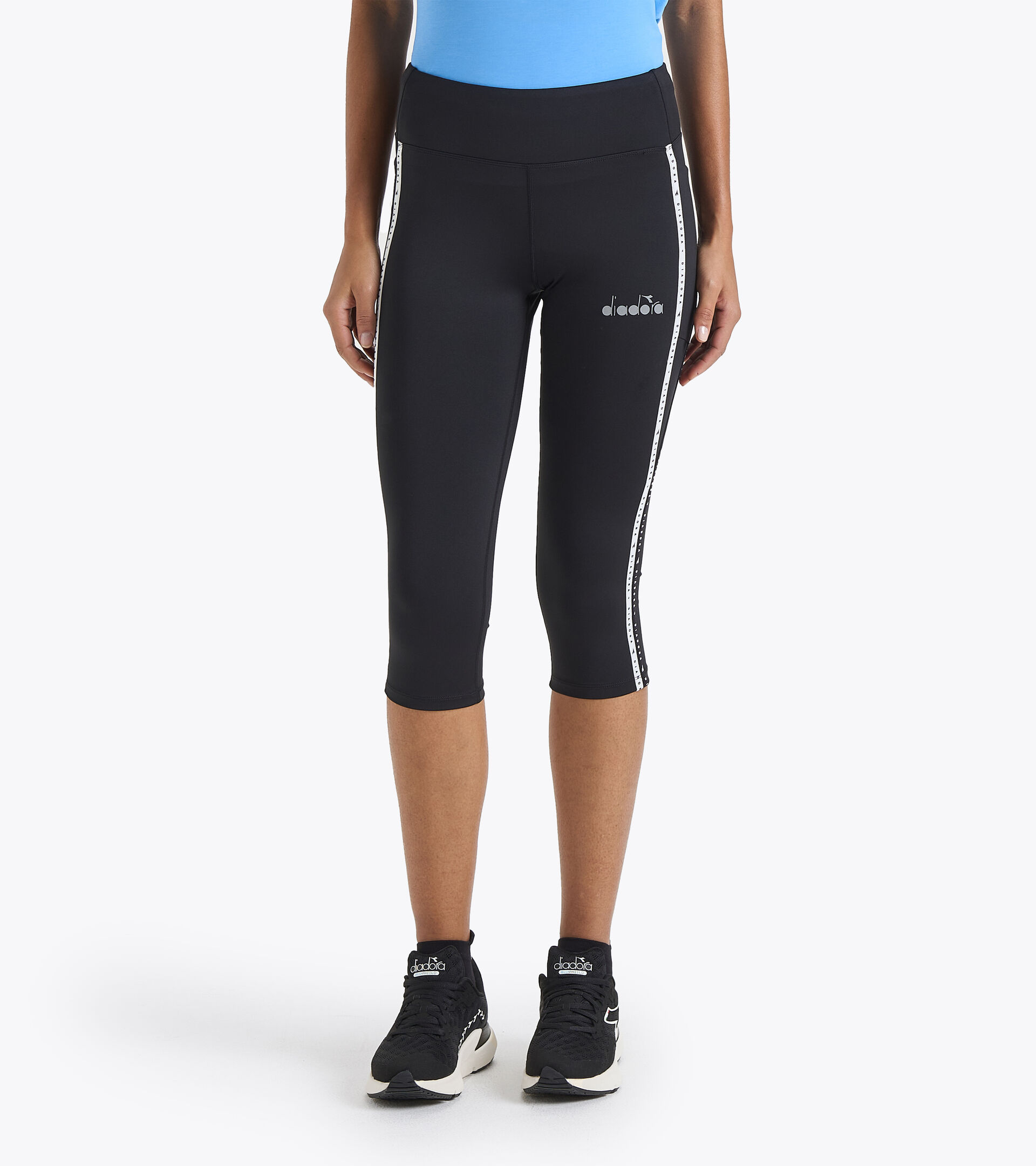 Leggings 3/4 de running - Mujer L. 3/4 TIGHTS BE ONE POCKETS NEGRO - Diadora