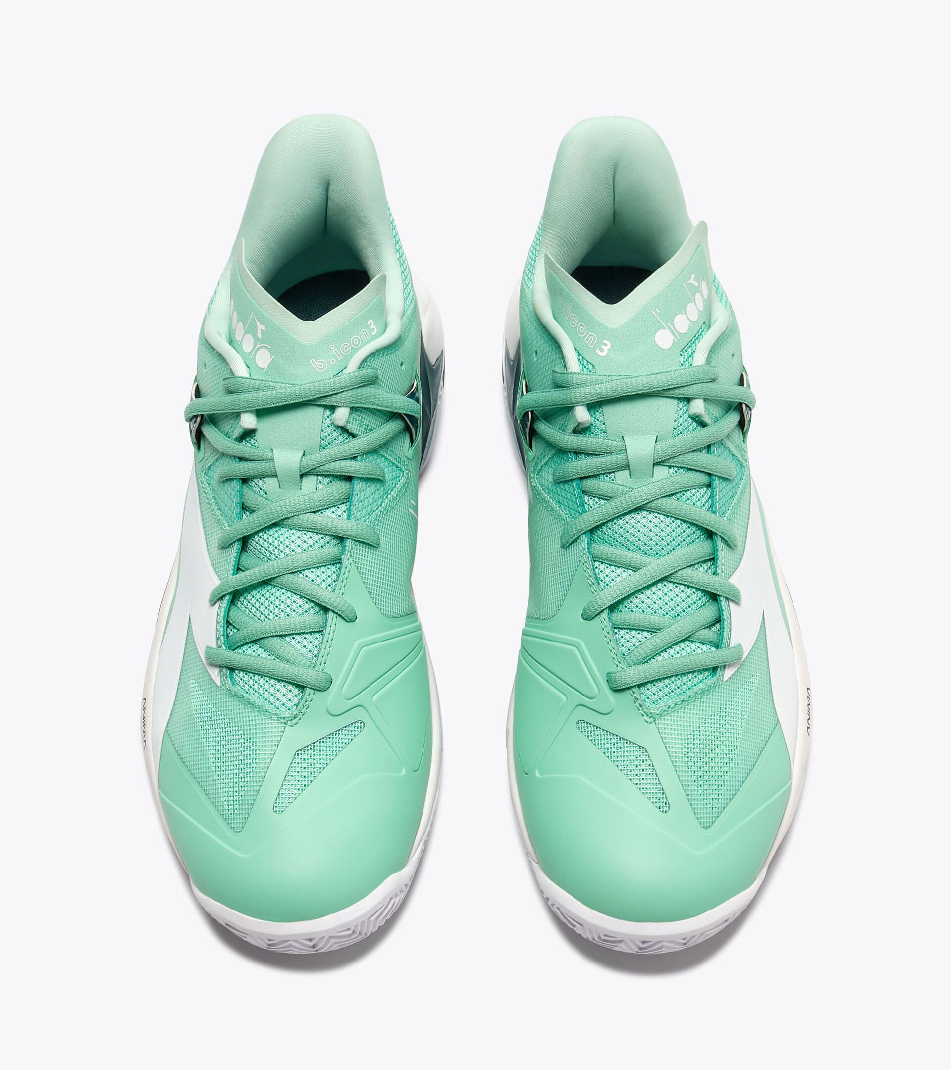 Tennis shoe for clay courts - Stability & control - Women&rsquo;s
 B.ICON 3 CLAY CABBAGE/WHITE - Diadora