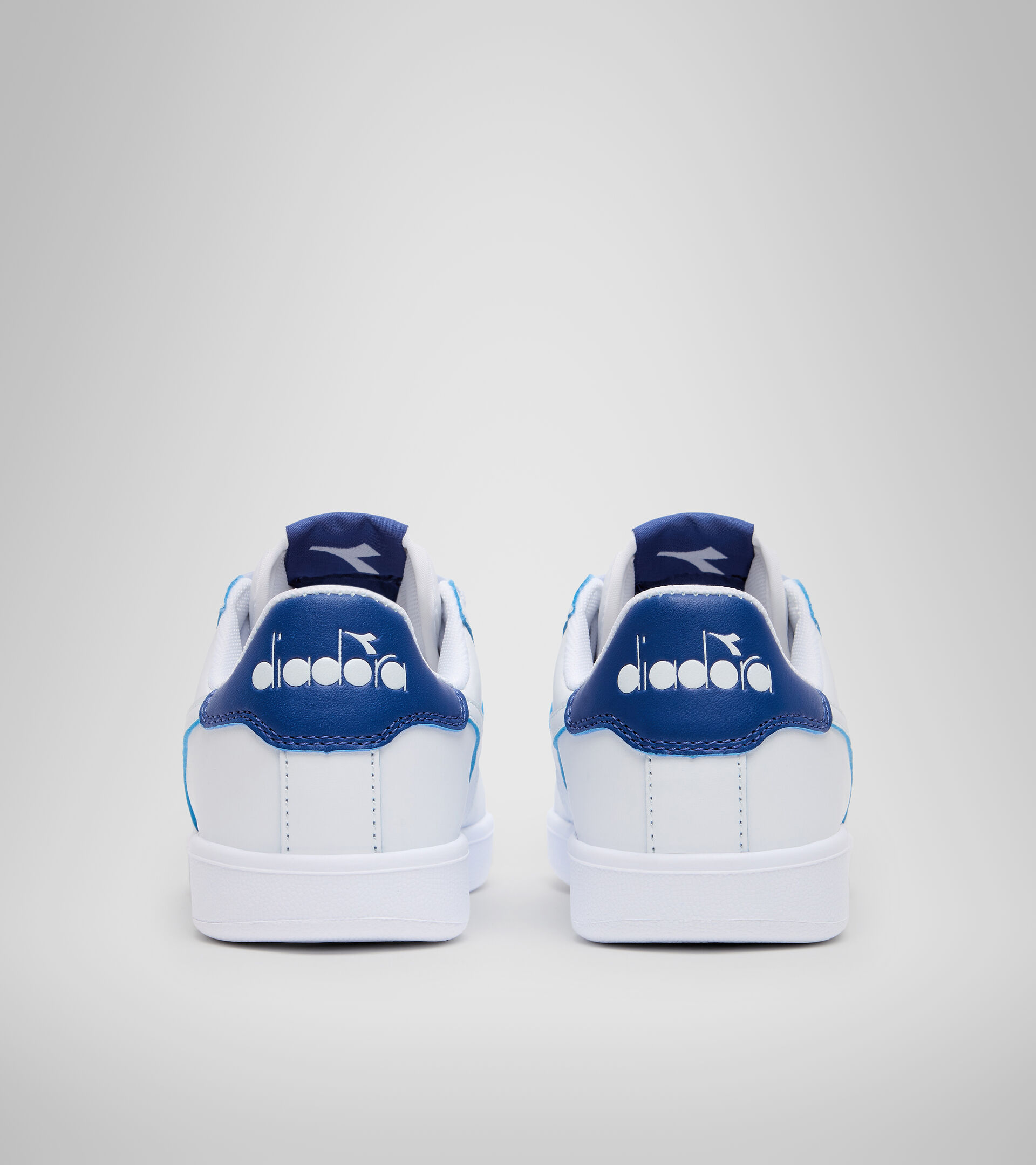 Sports shoes - Youth 8-16 years GAME P SMASH GS WHITE/BLUE EYES - Diadora