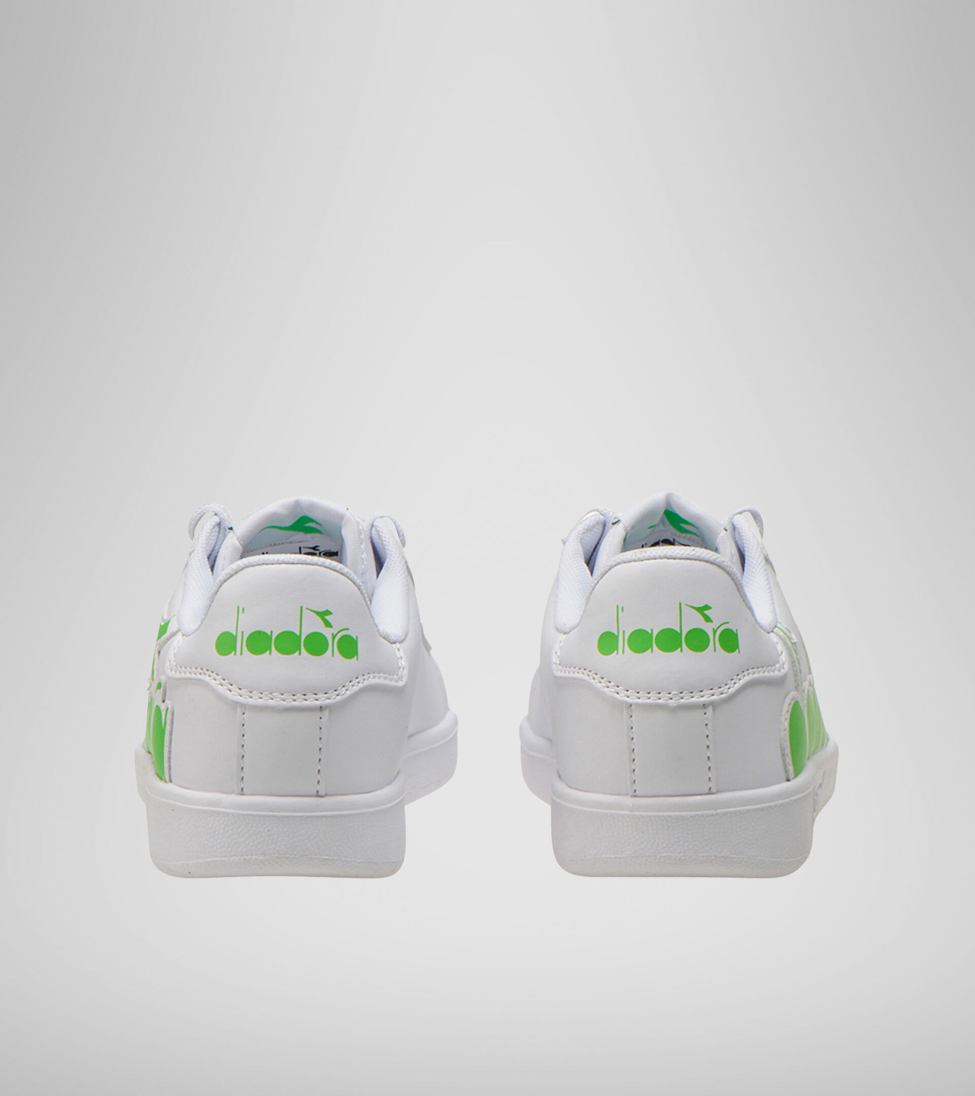 Sports shoe - Unisex kids GAME P BOLDER GS WHITE/GREEN EVIDENCE - Diadora