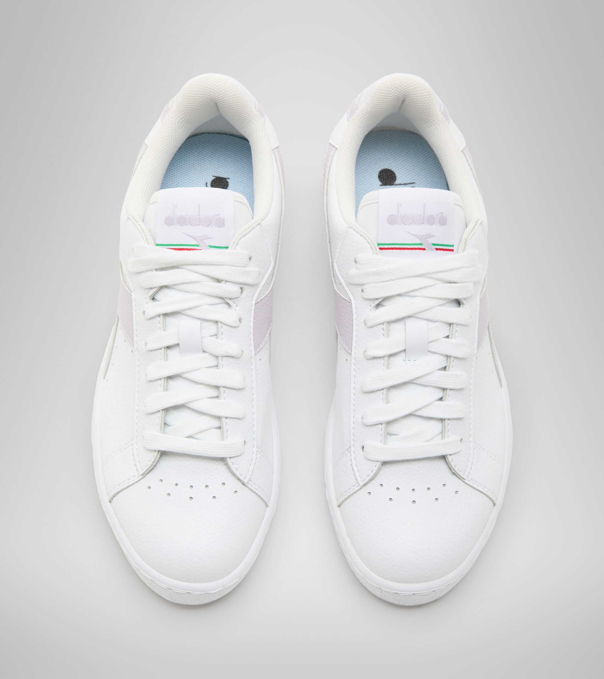 Sportswear shoe - Unisex GAME L LOW 2030 WHITE/LILAC MARBLE - Diadora