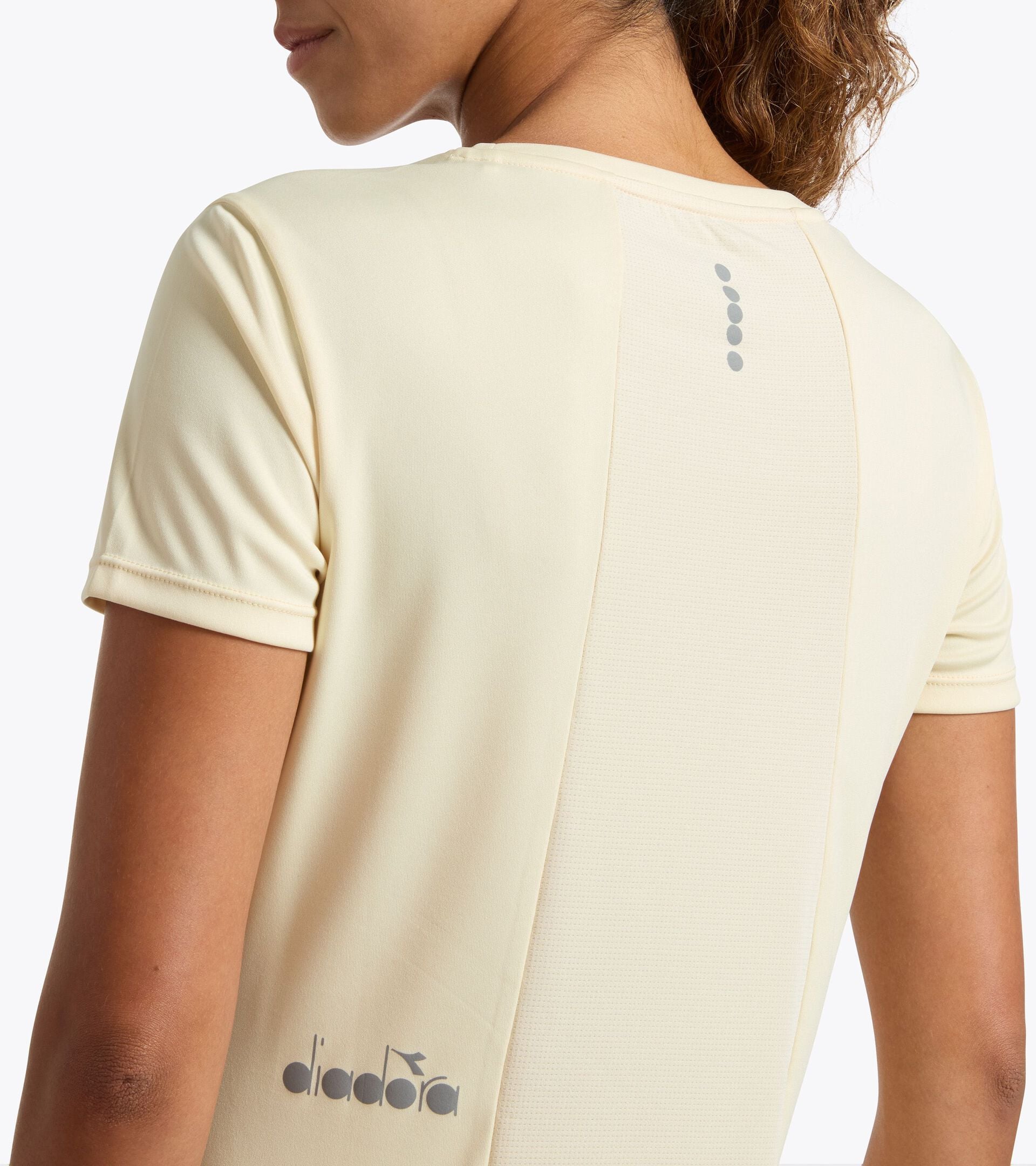 Jersey piqu&eacute; polo-shirt - Women's L. SS T-SHIRT COURT BEIGE SHIFTY - Diadora