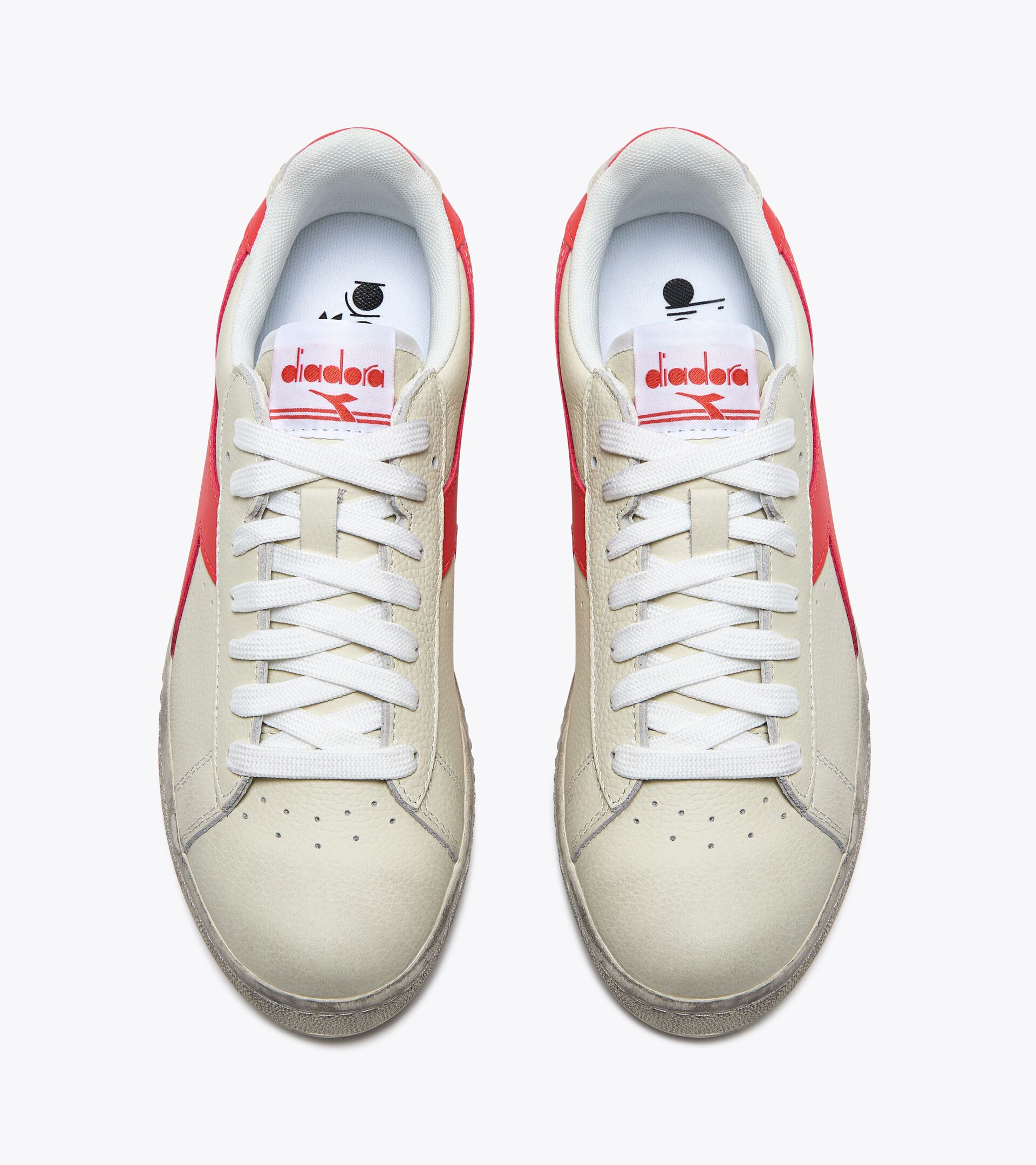 Sportschuh - Gender neutral GAME L LOW FLUO WAXED BIANCO OTTICO/ROSSO CORALLO - Diadora