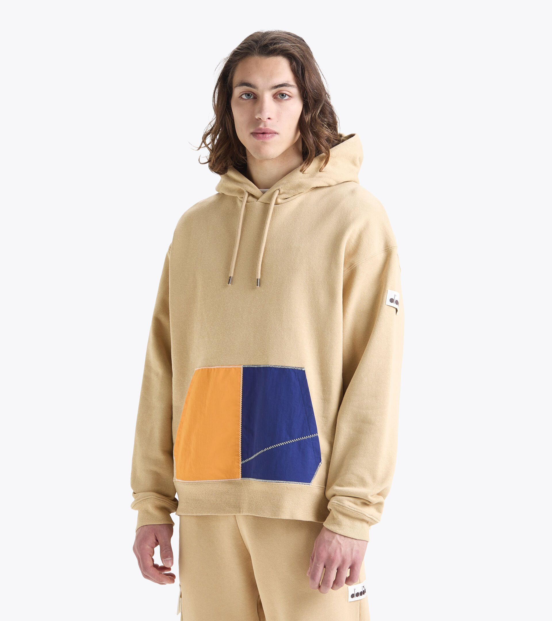 Felpa con cappuccio - Made in Italy - Uomo HOODIE 2030 SABBIA CALDA - Diadora