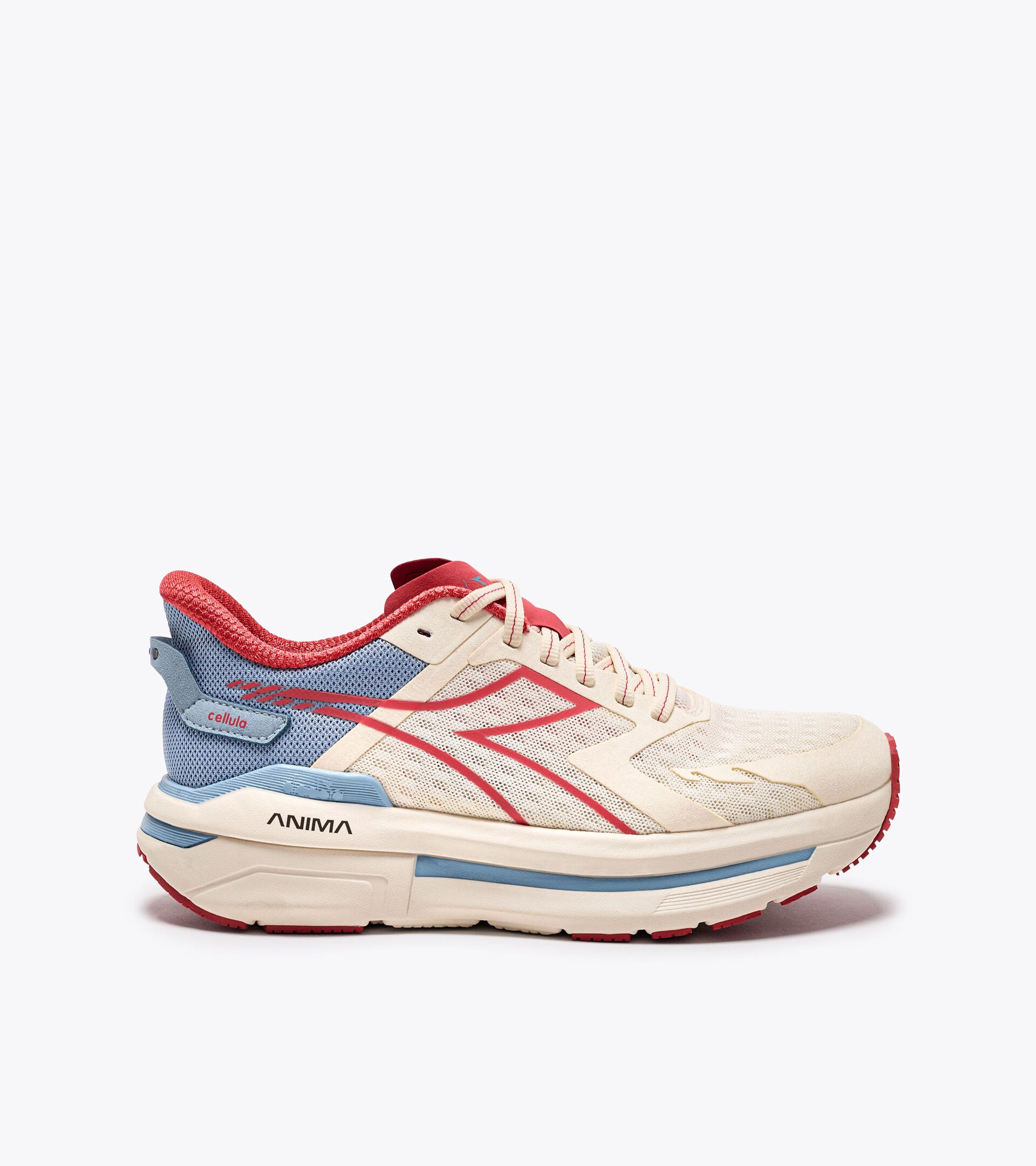 Chaussures de running - Confort et stabilité - Femme CELLULA W BLCHE MURMURE/RG CAYENNE - Diadora