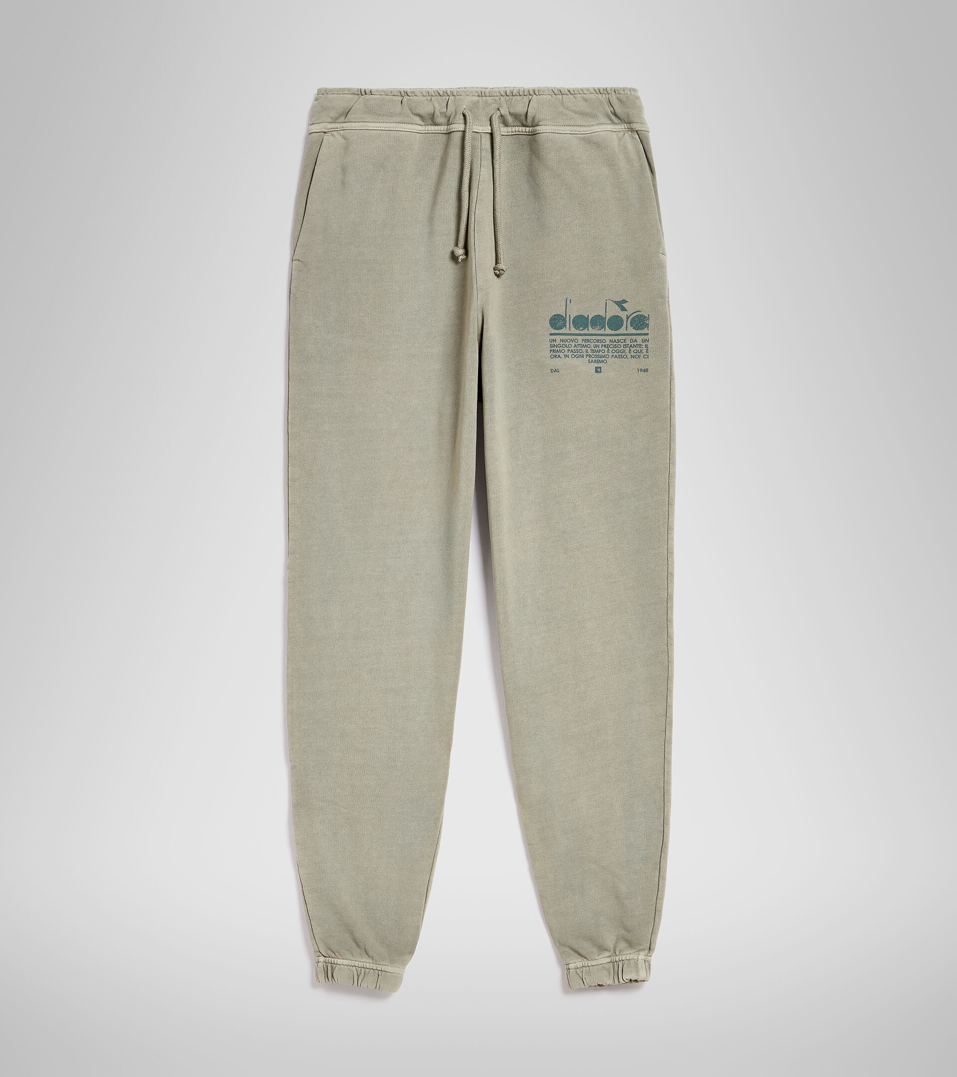 Joggers in cotone organico - Unisex PANT MANIFESTO PALETTE VERDE OMBRA - Diadora