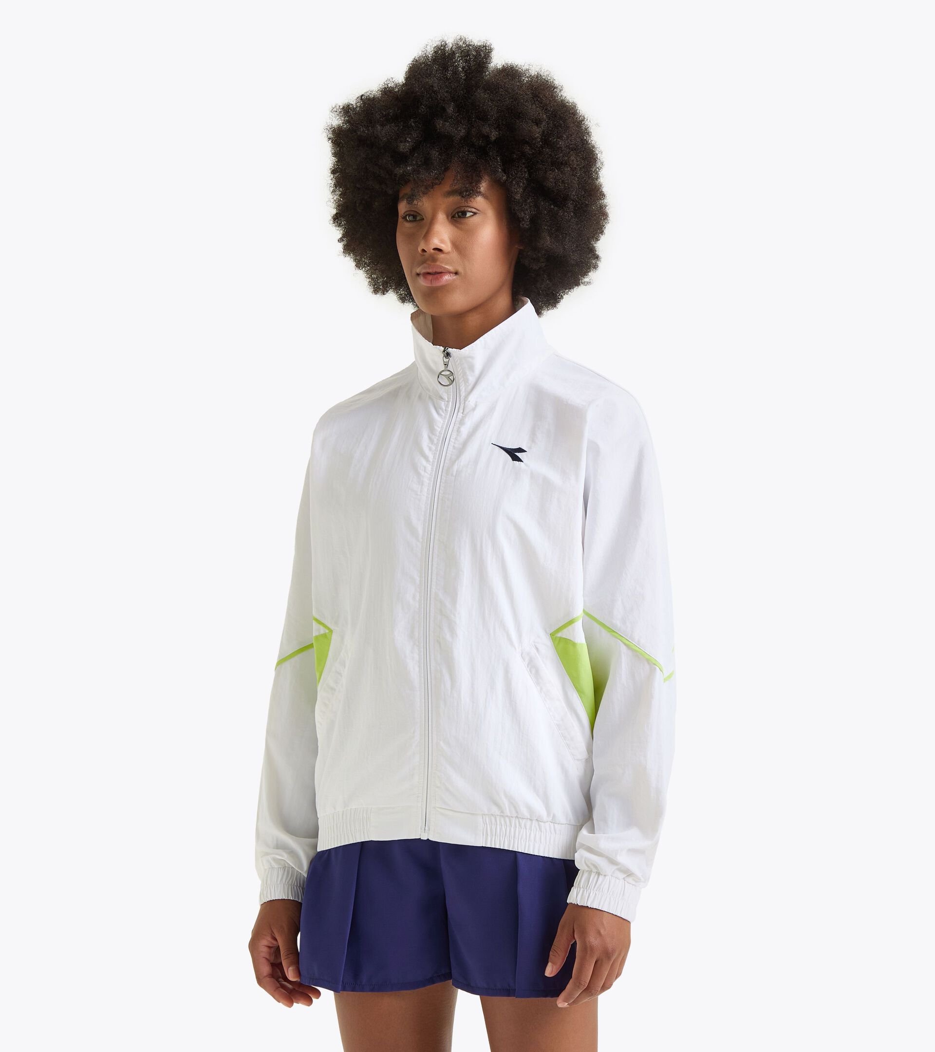 Veste de tennis - Compétition - Genre neutre TRACK JACKET ICON BLANC VIF - Diadora